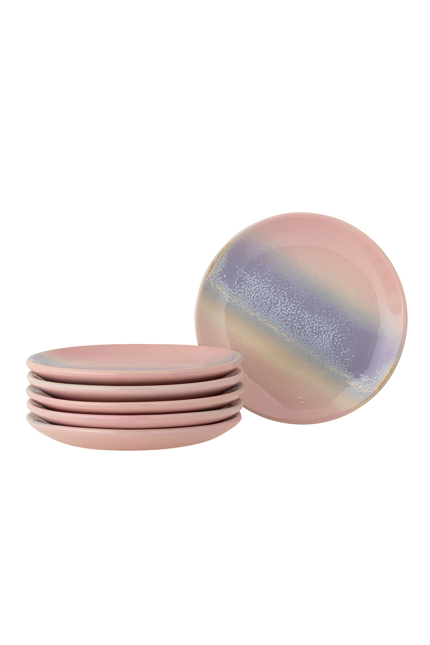 Bloomingville Safie Tallrik, Multipack, Rosa, Stengods
