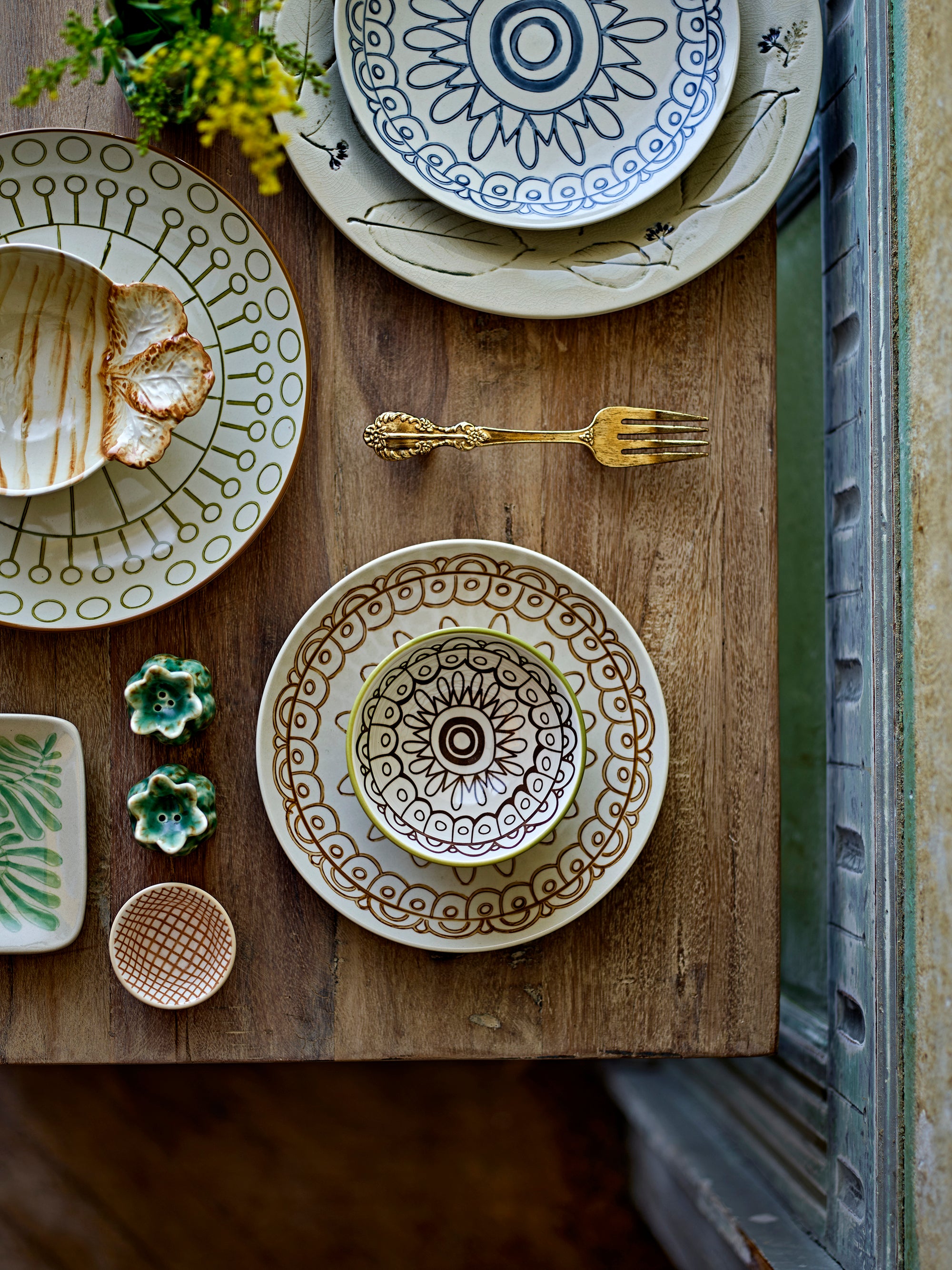 Creative Collection Maple Tallrik, Blå, Stengods