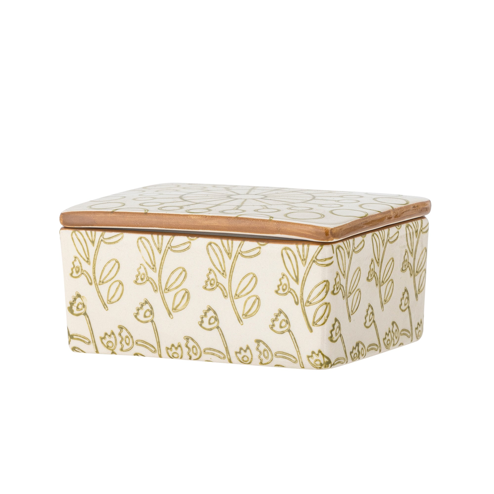 Creative Collection Maple Butter Box, Grön, Stengods