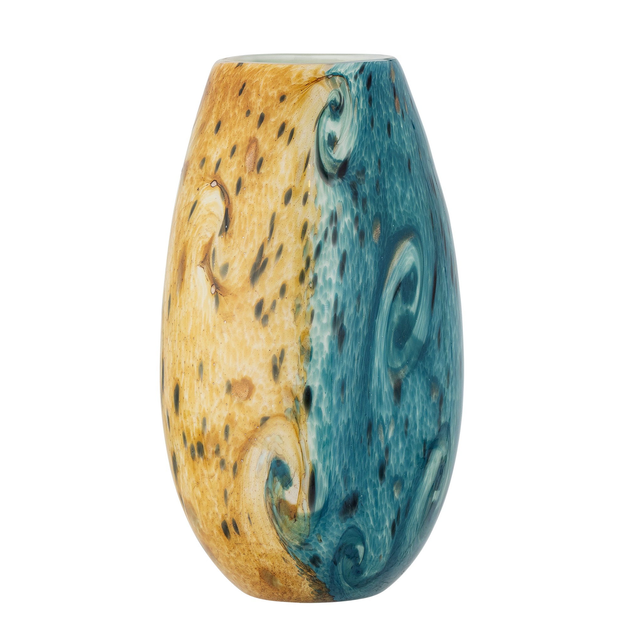 Creative Collection Kalian Vas, Blå, Glas