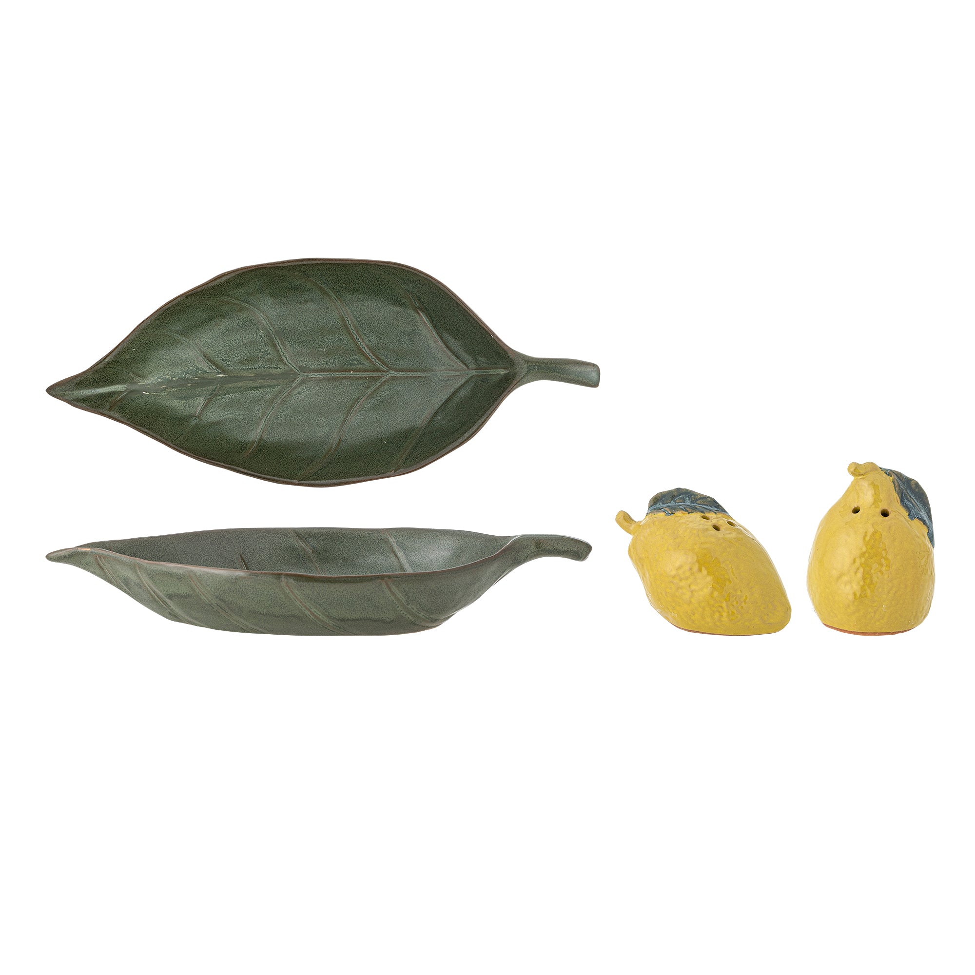 Creative Collection Limone Salt- & Pepparströare Set, Gul, Stengods