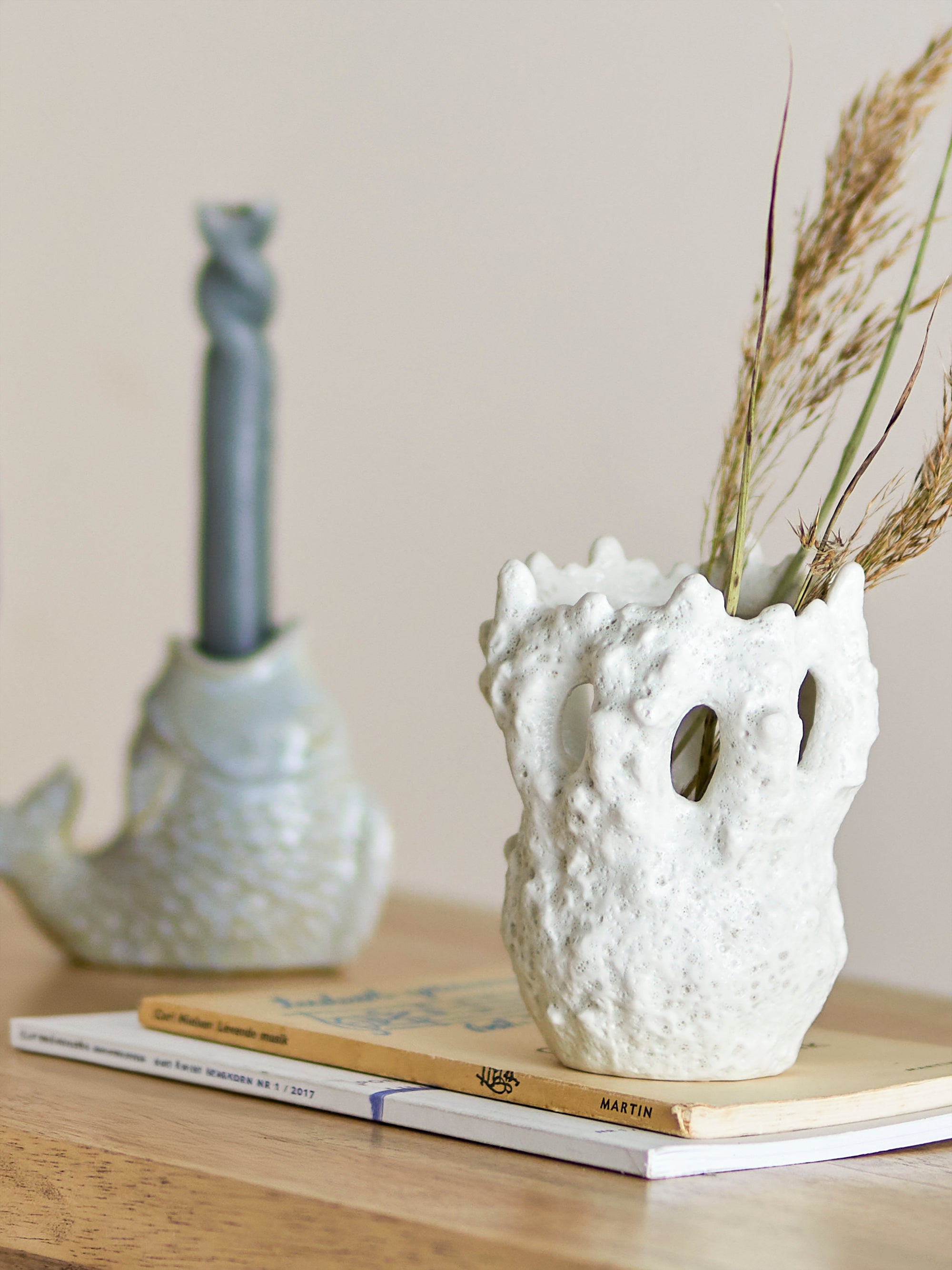 Creative Collection Fianna Vas, Vit, Stengods