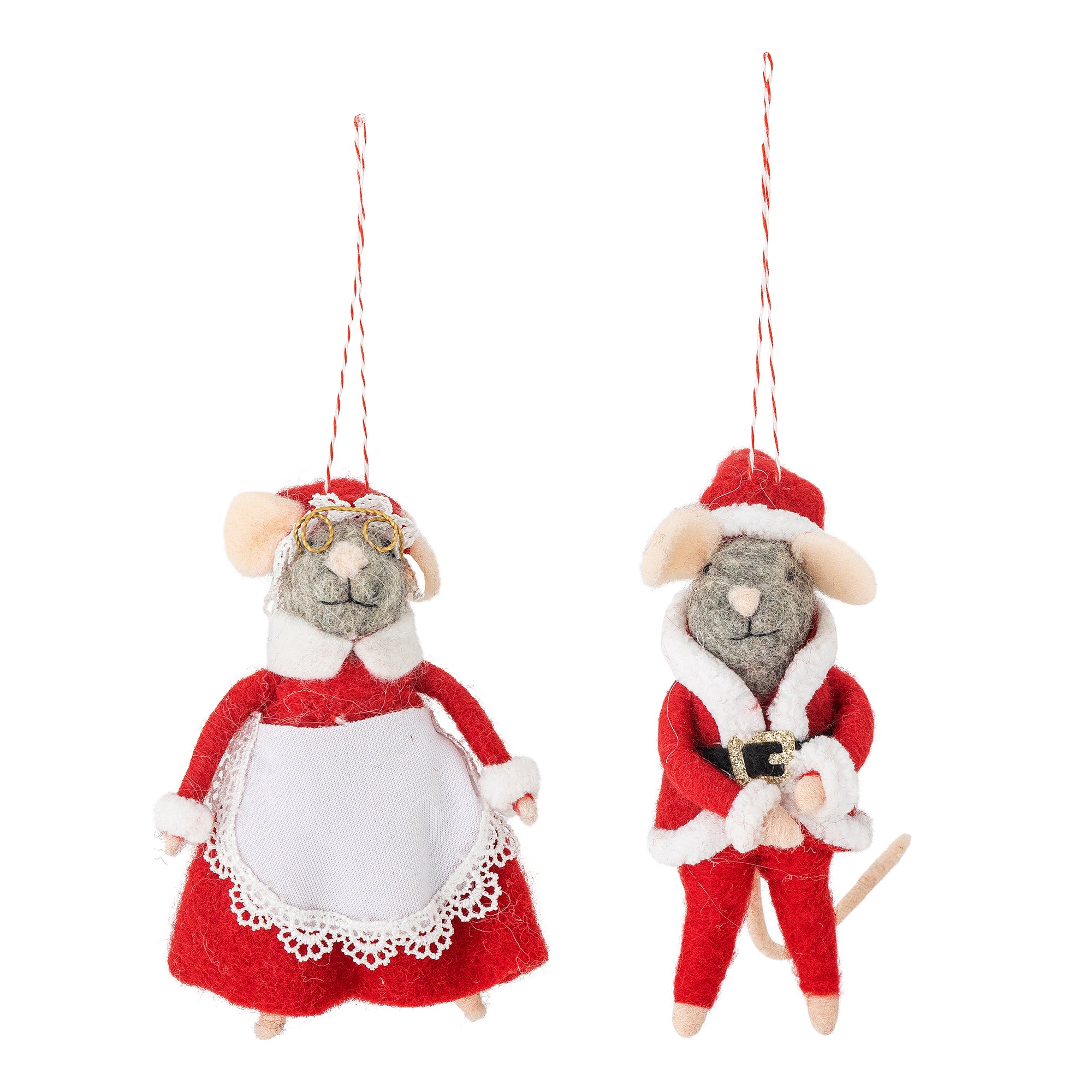 Bloomingville Peo Ornament, Röd, Ull