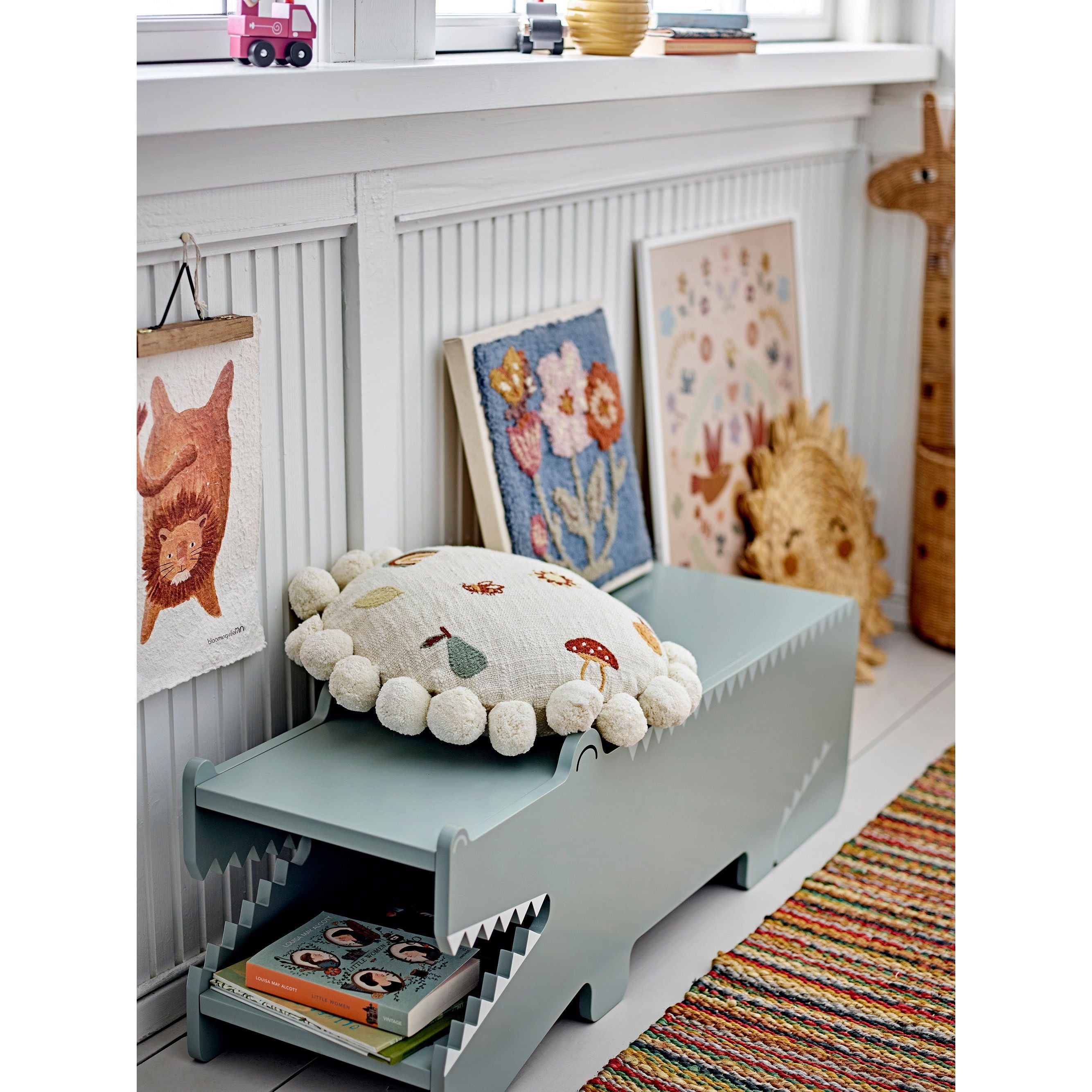 Bloomingville Mini Arnie Bänk, Grön, MDF