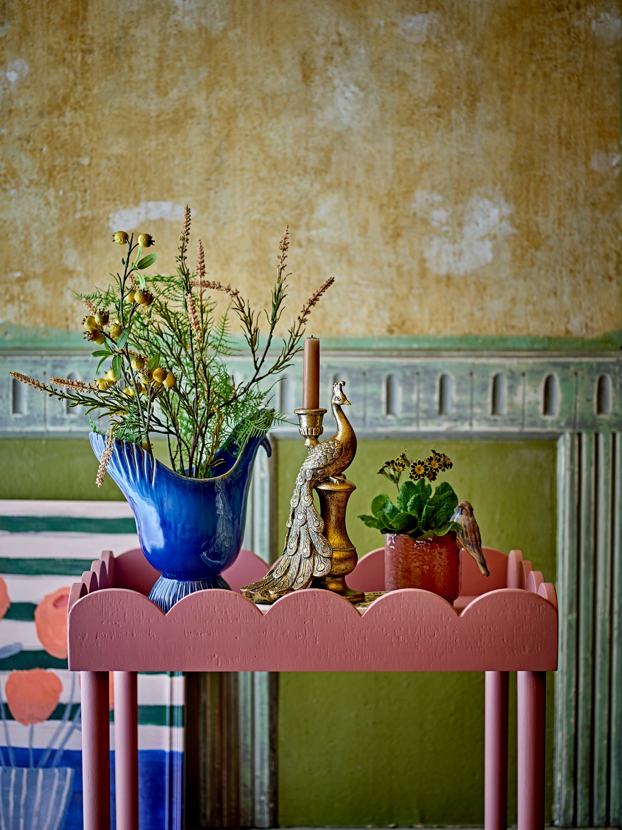 Creative Collection Wylie Vas, Blå, Stengods