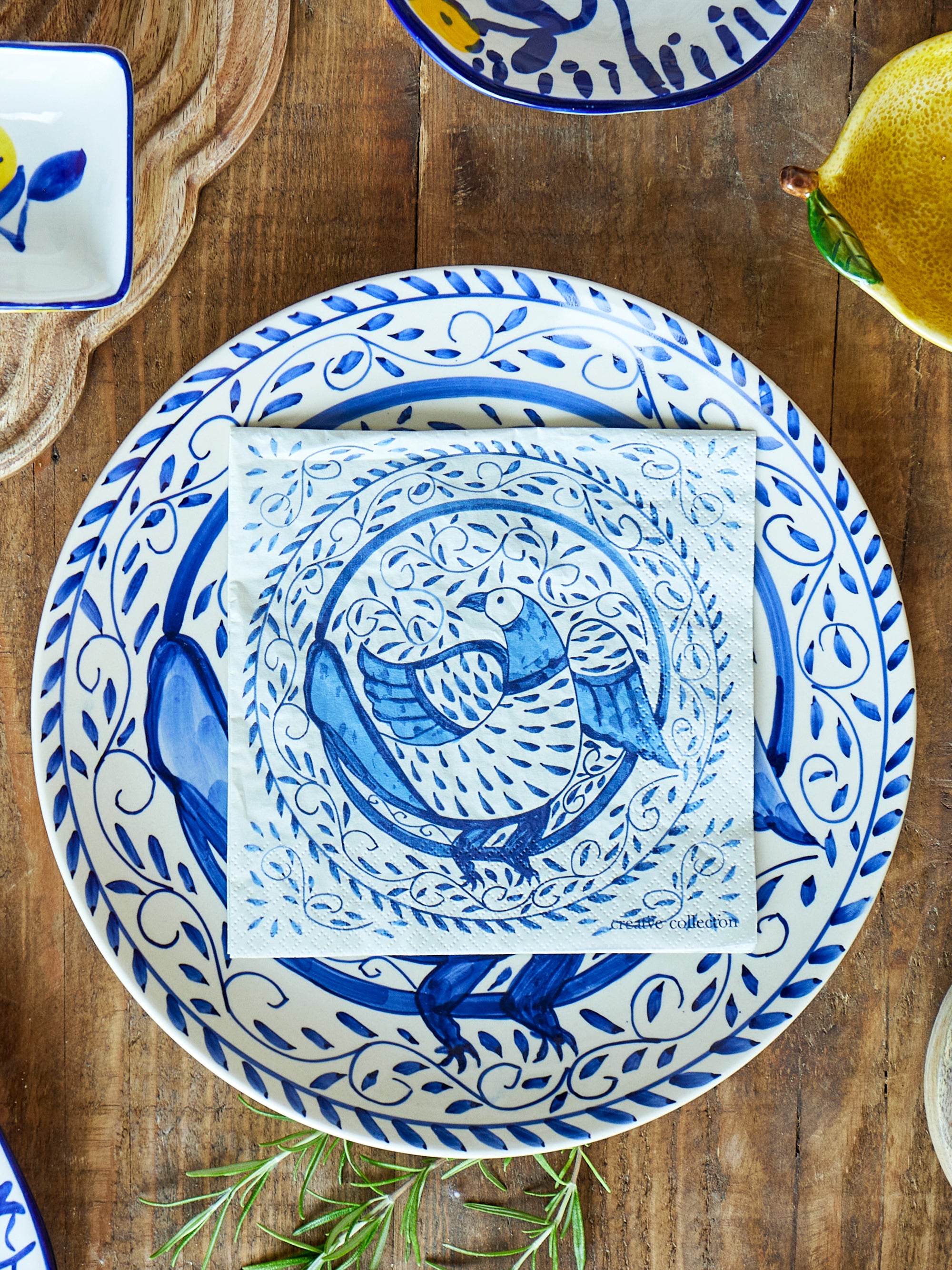 Creative Collection Karlie Servett, Blå, FSC® Mix, Papper