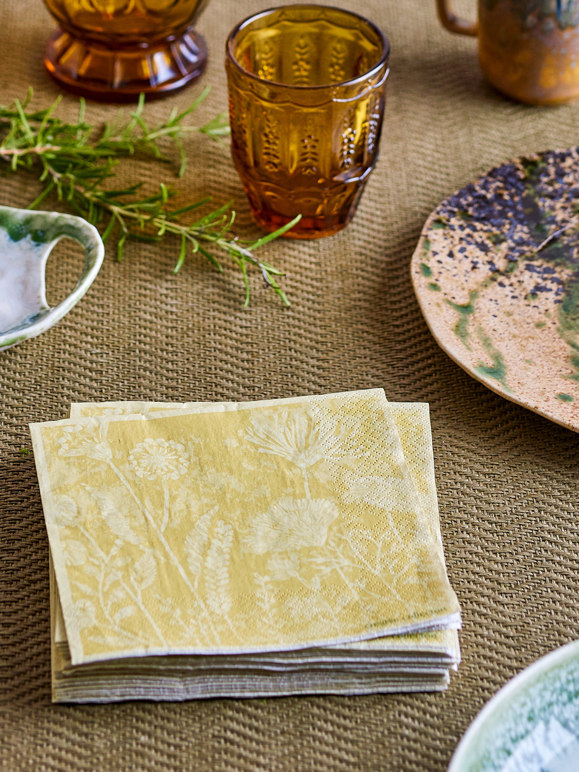 Creative Collection Faustina Servett, Gul, FSC® Mix, Papper