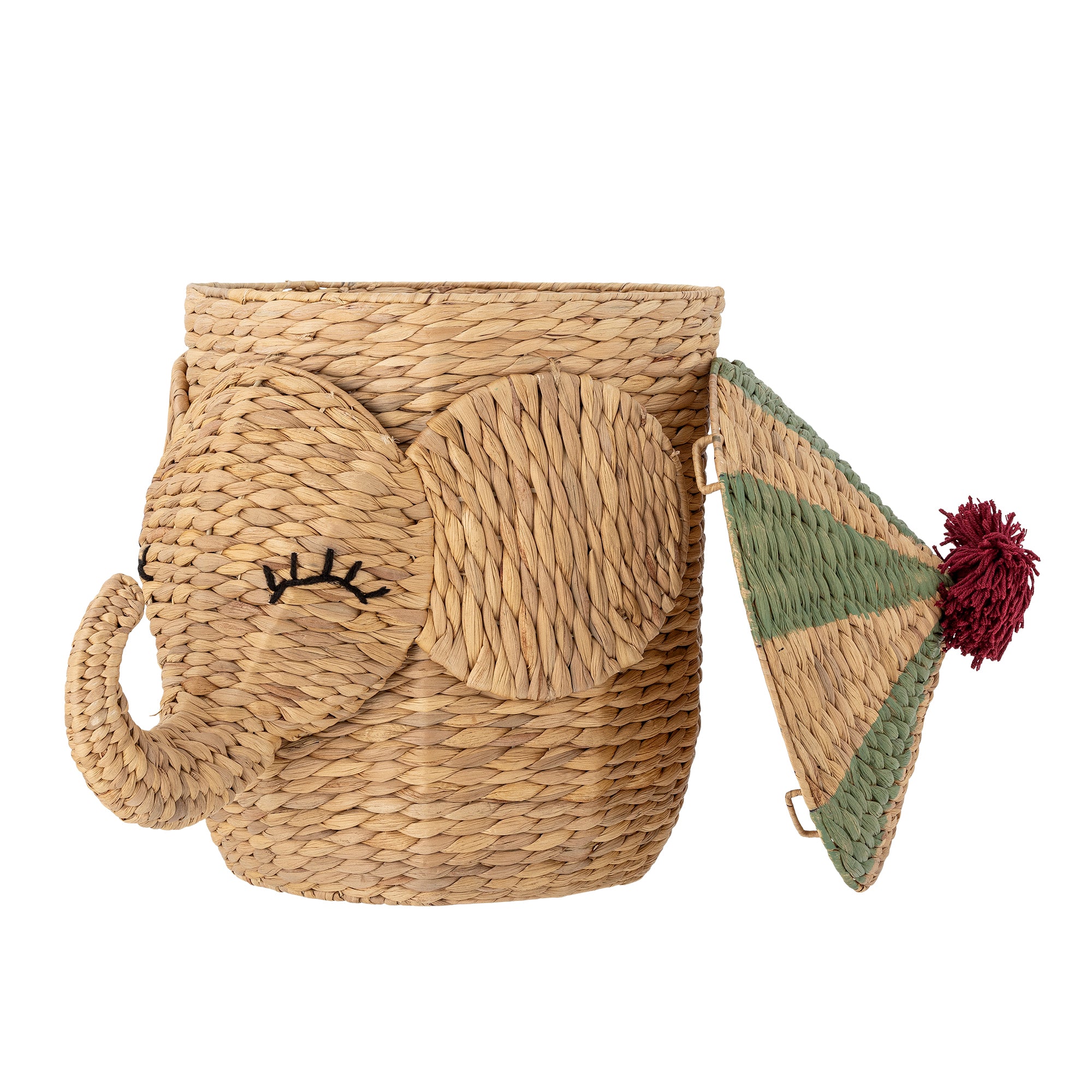 Bloomingville Mini Bobo Korg med Lock, Natur, Vattenhyacint