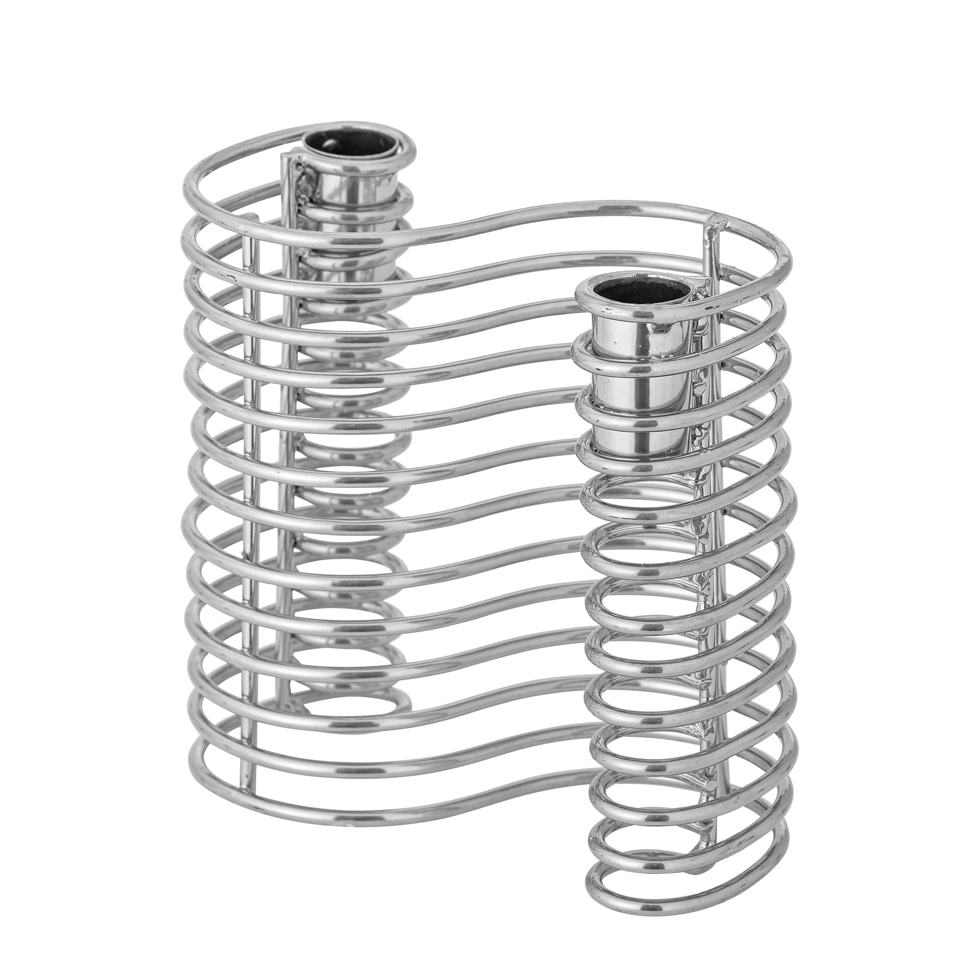 Bloomingville Wavela Ljusstake, Silver, Järn