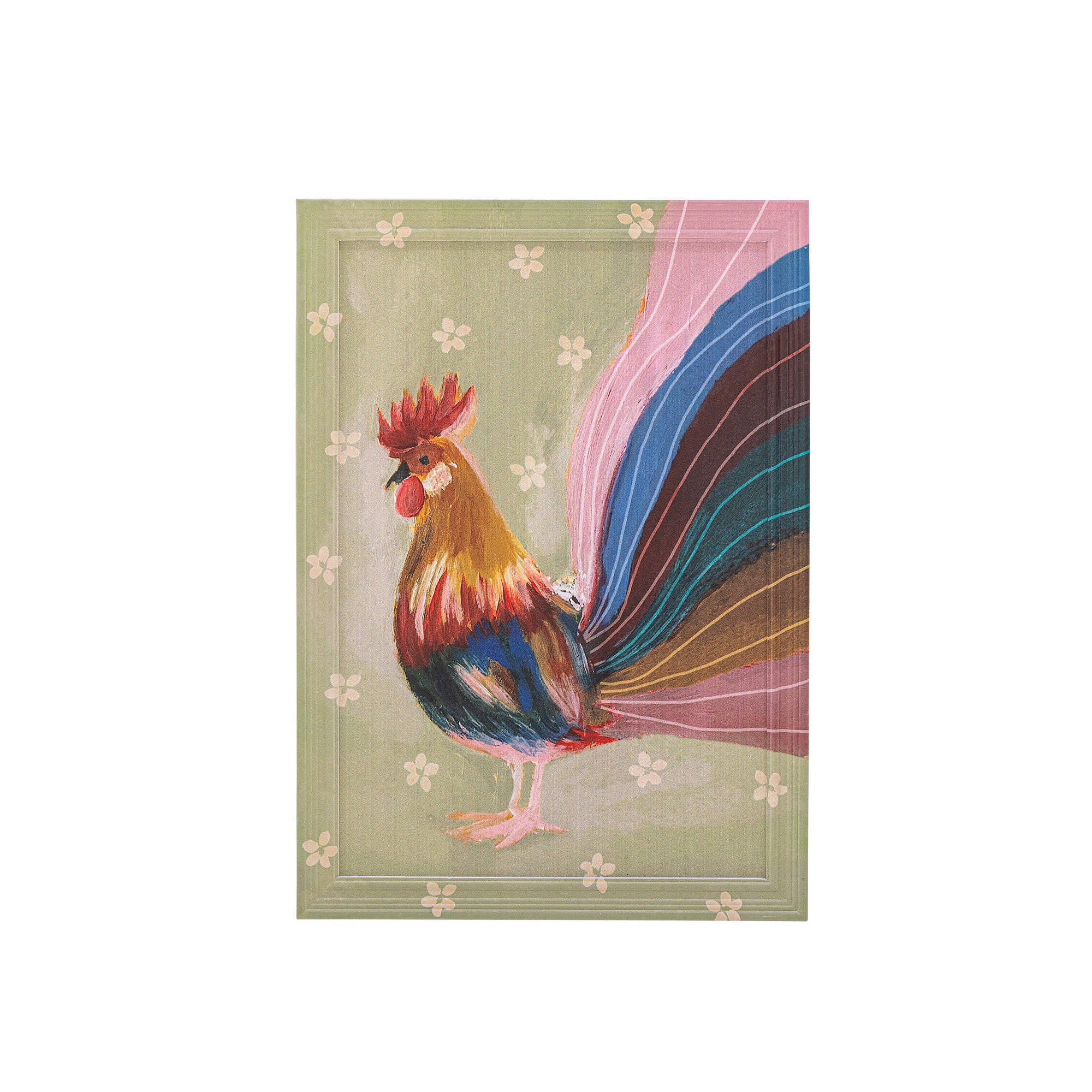 Creative Collection Hanaia Illustration med Ram, Flerfärgad, Granträ