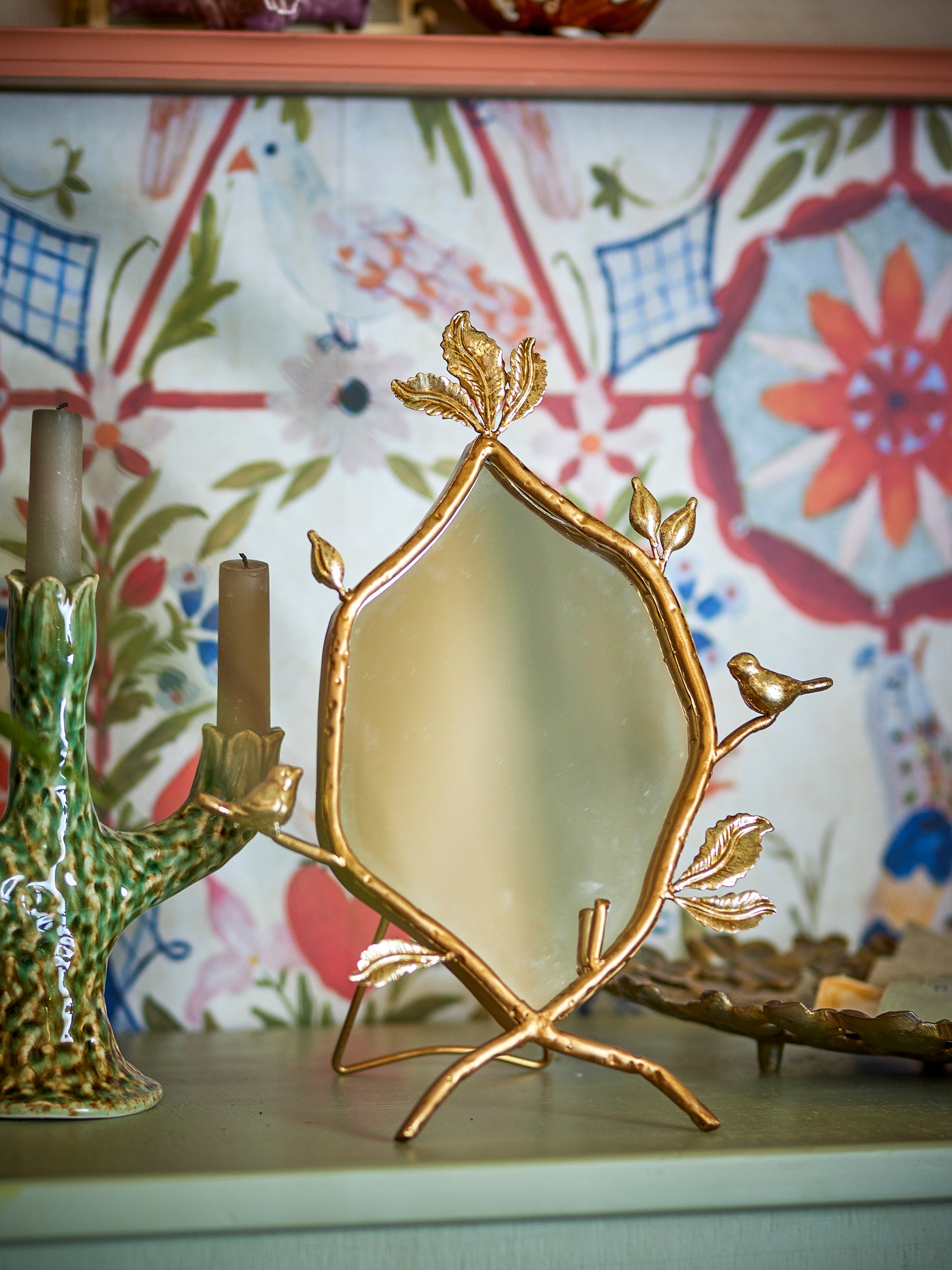 Creative Collection Avila Bordsspegel, Guld, Metall