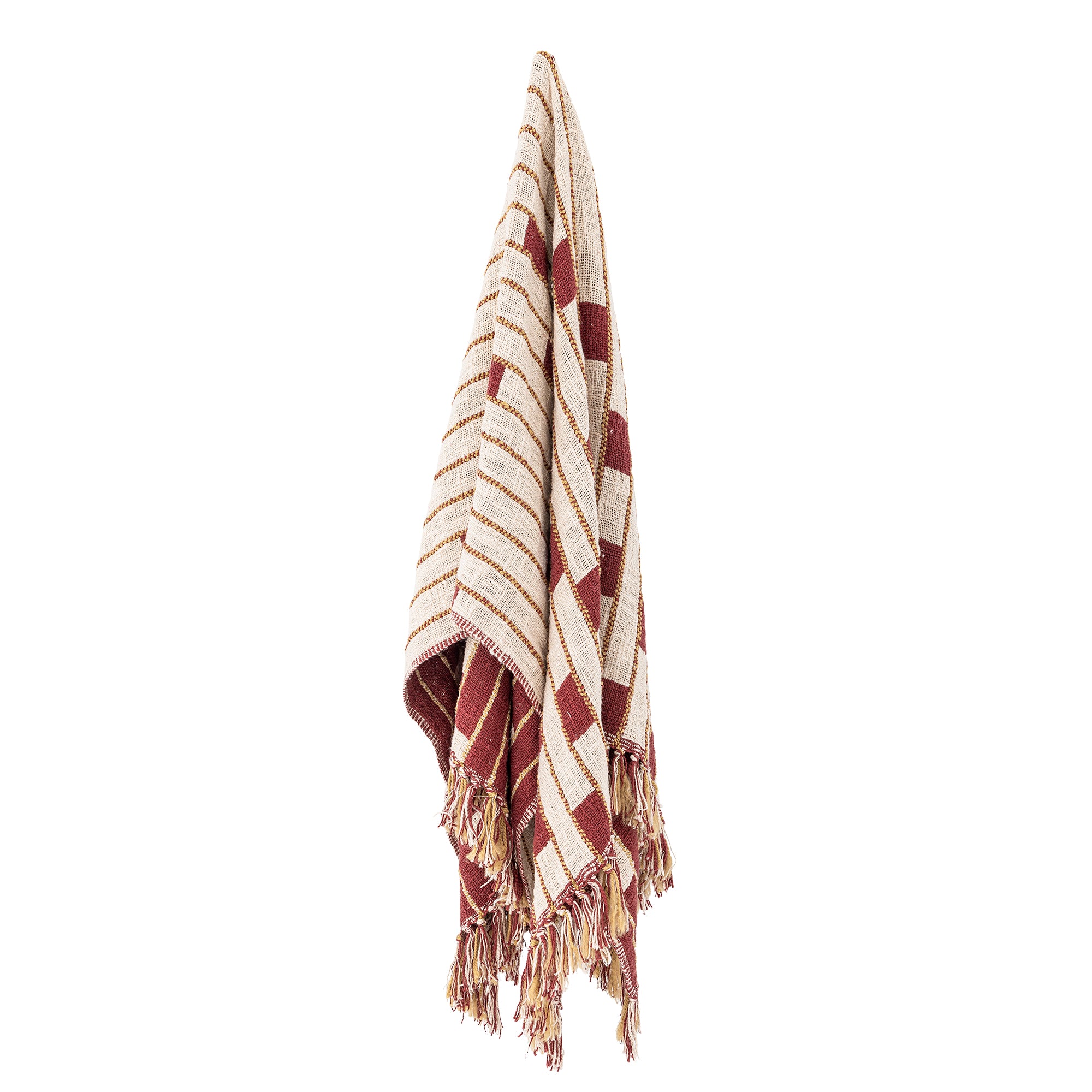 Bloomingville Cang Pläd, Röd, Bomull