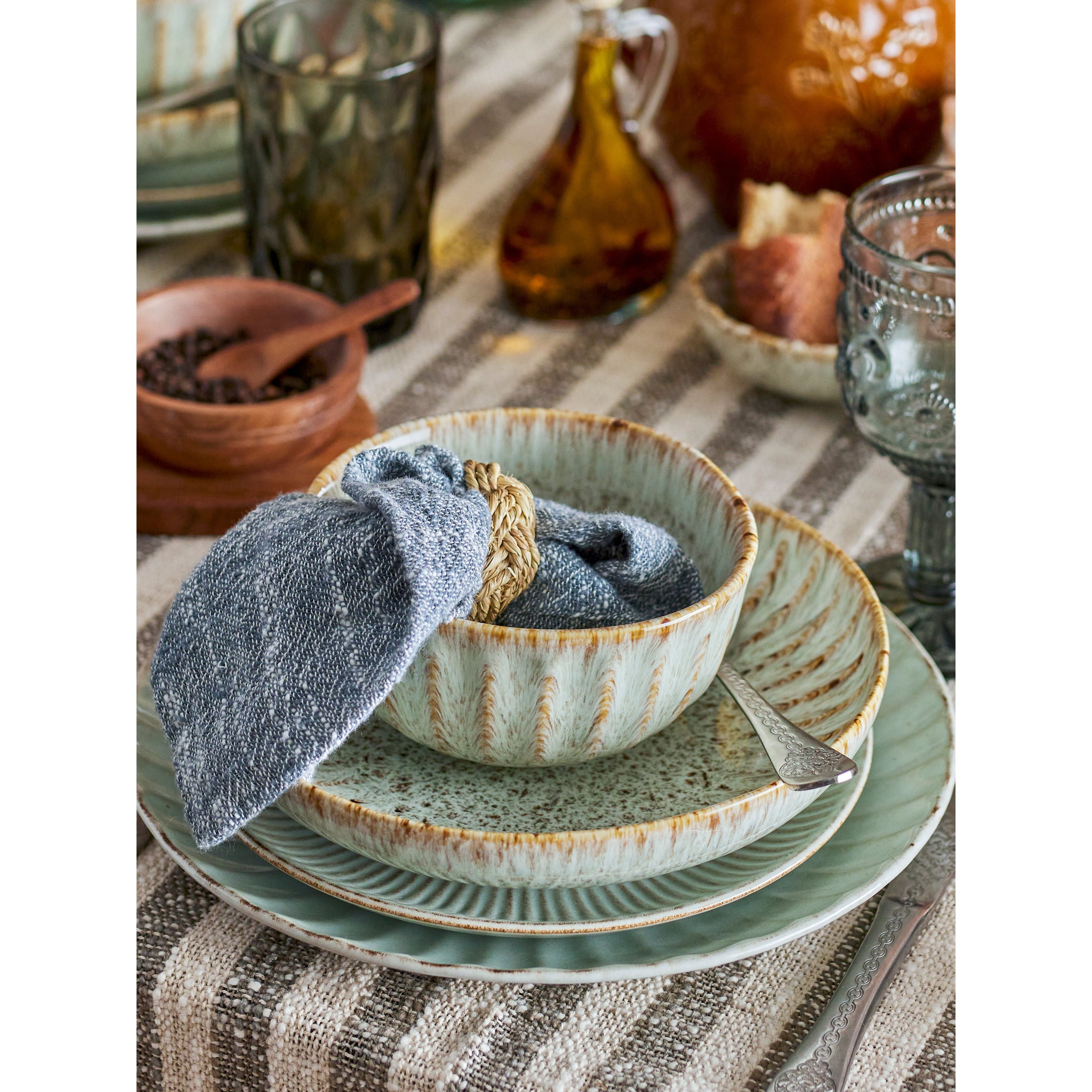 Creative Collection Fleur Tallrik, Natur, Stengods