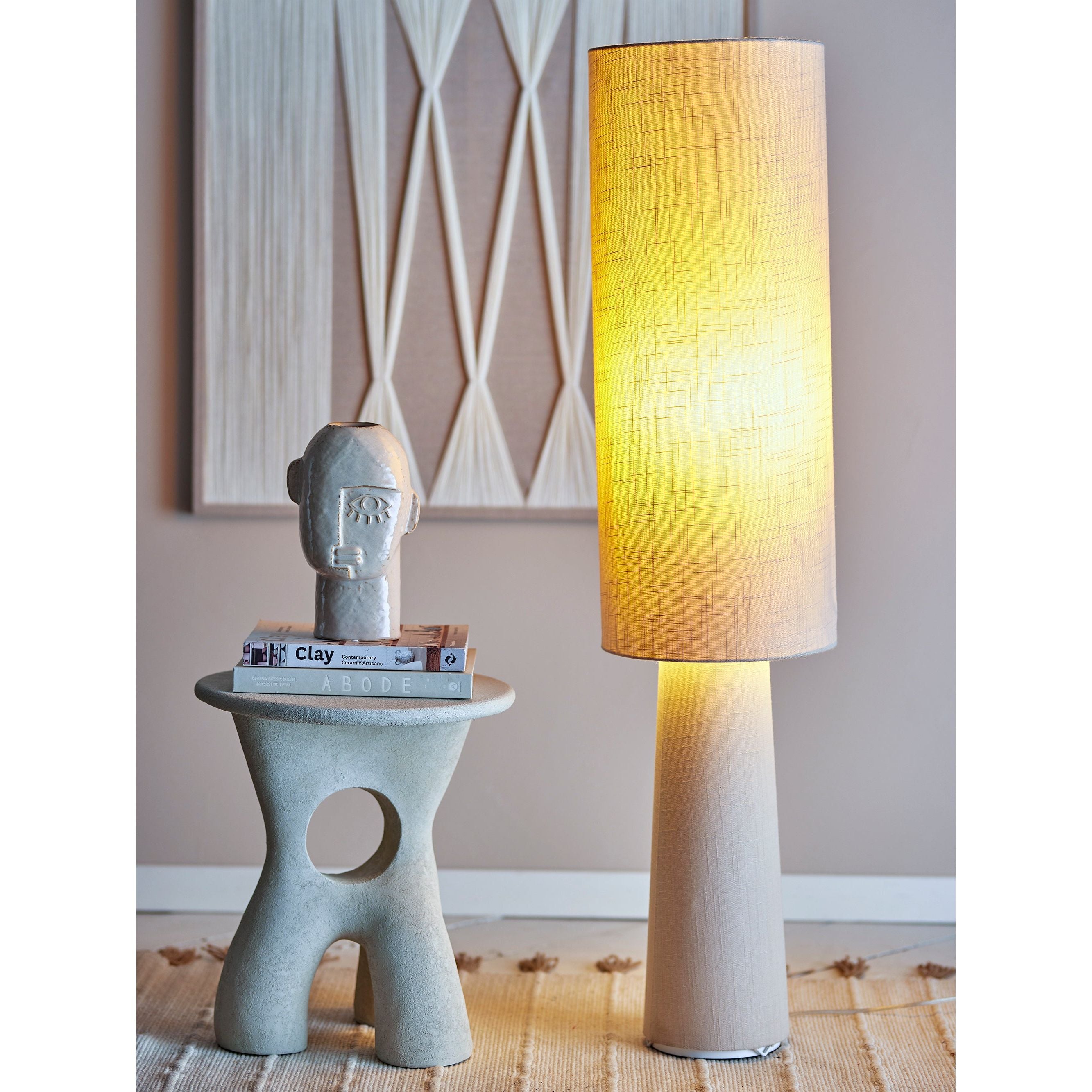 Bloomingville Emmie Golvlampa, Natur, Linne