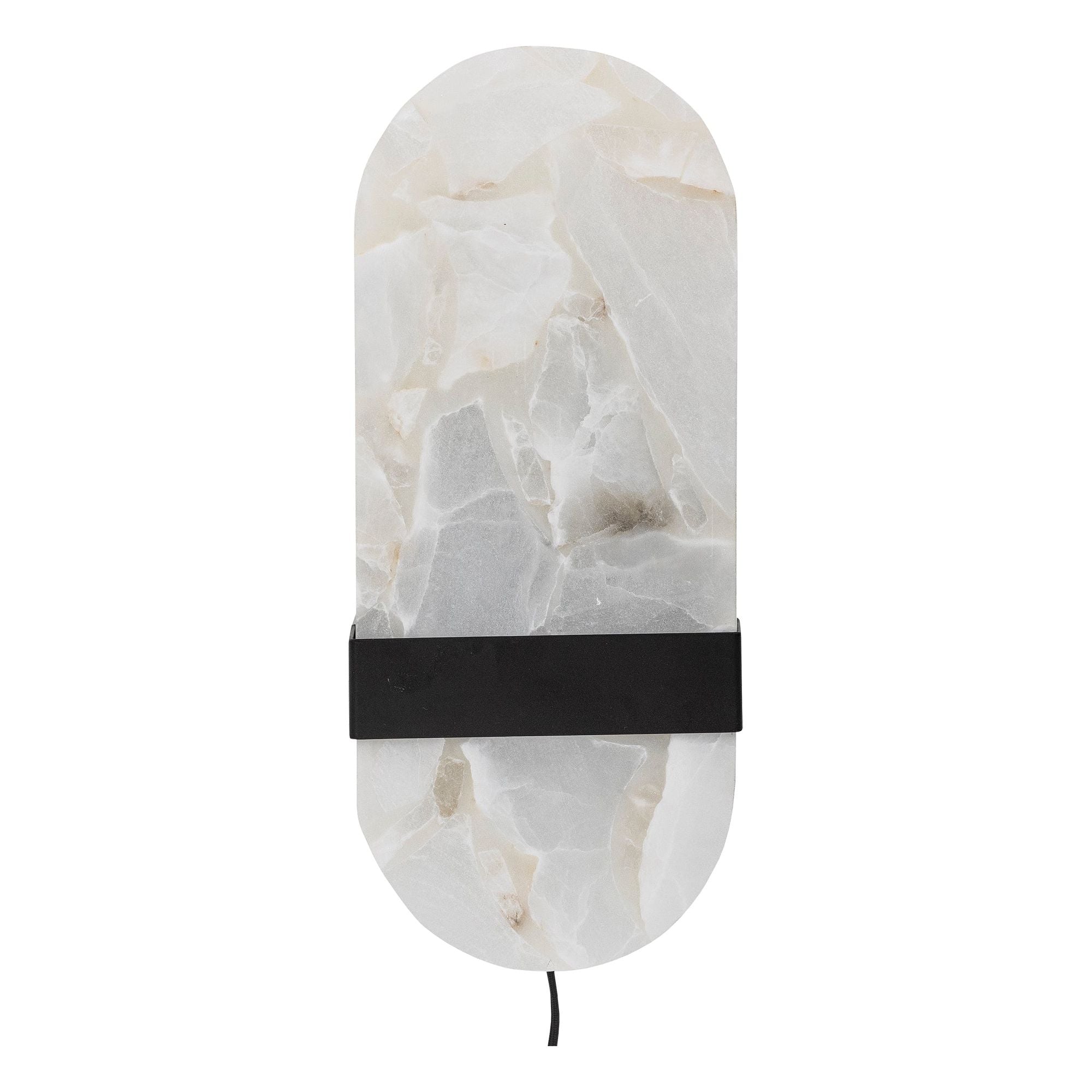 Bloomingville Taco Vägglampa, Svart, Alabaster