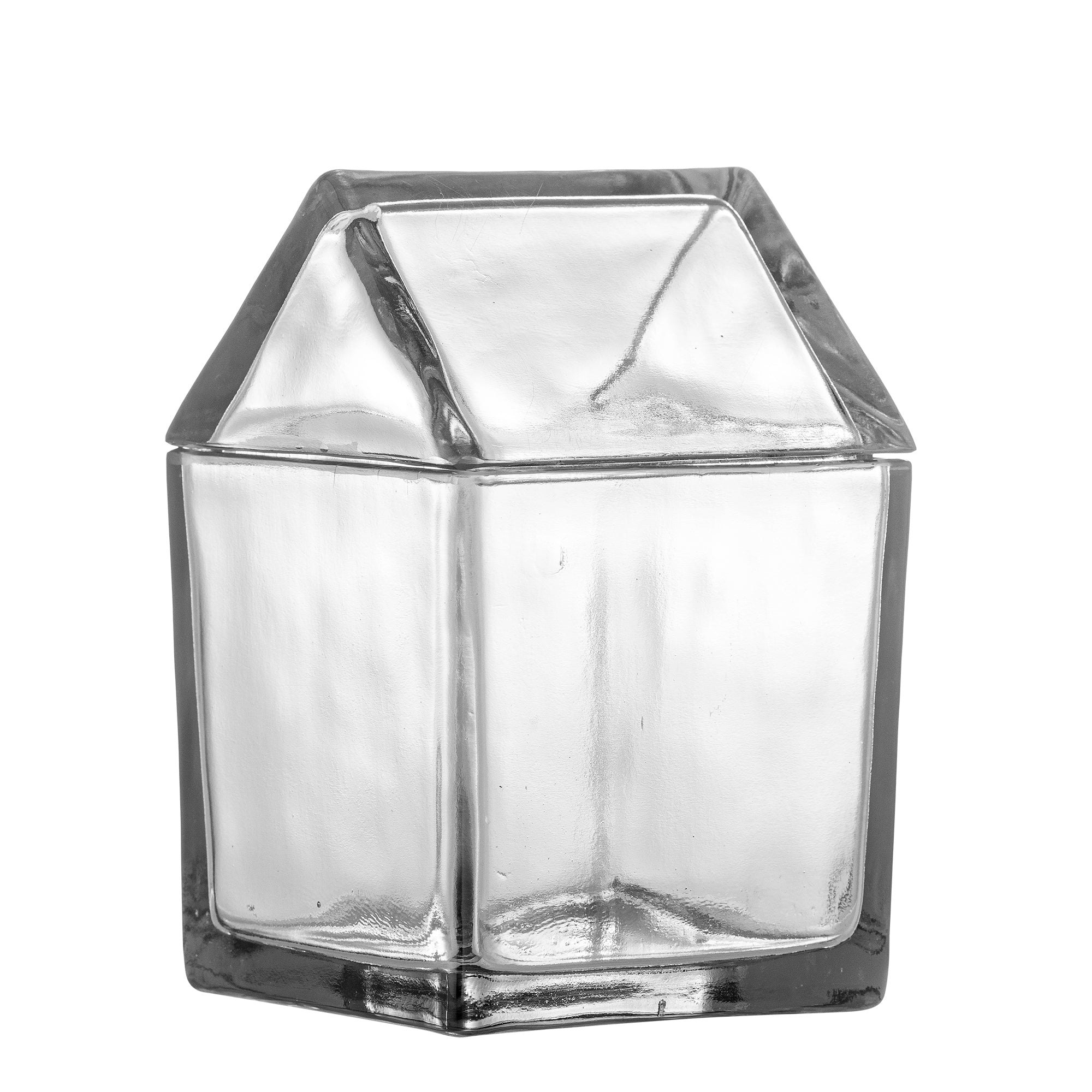 Bloomingville Elius Burk med Lock, Klar, Återvunnet Glas