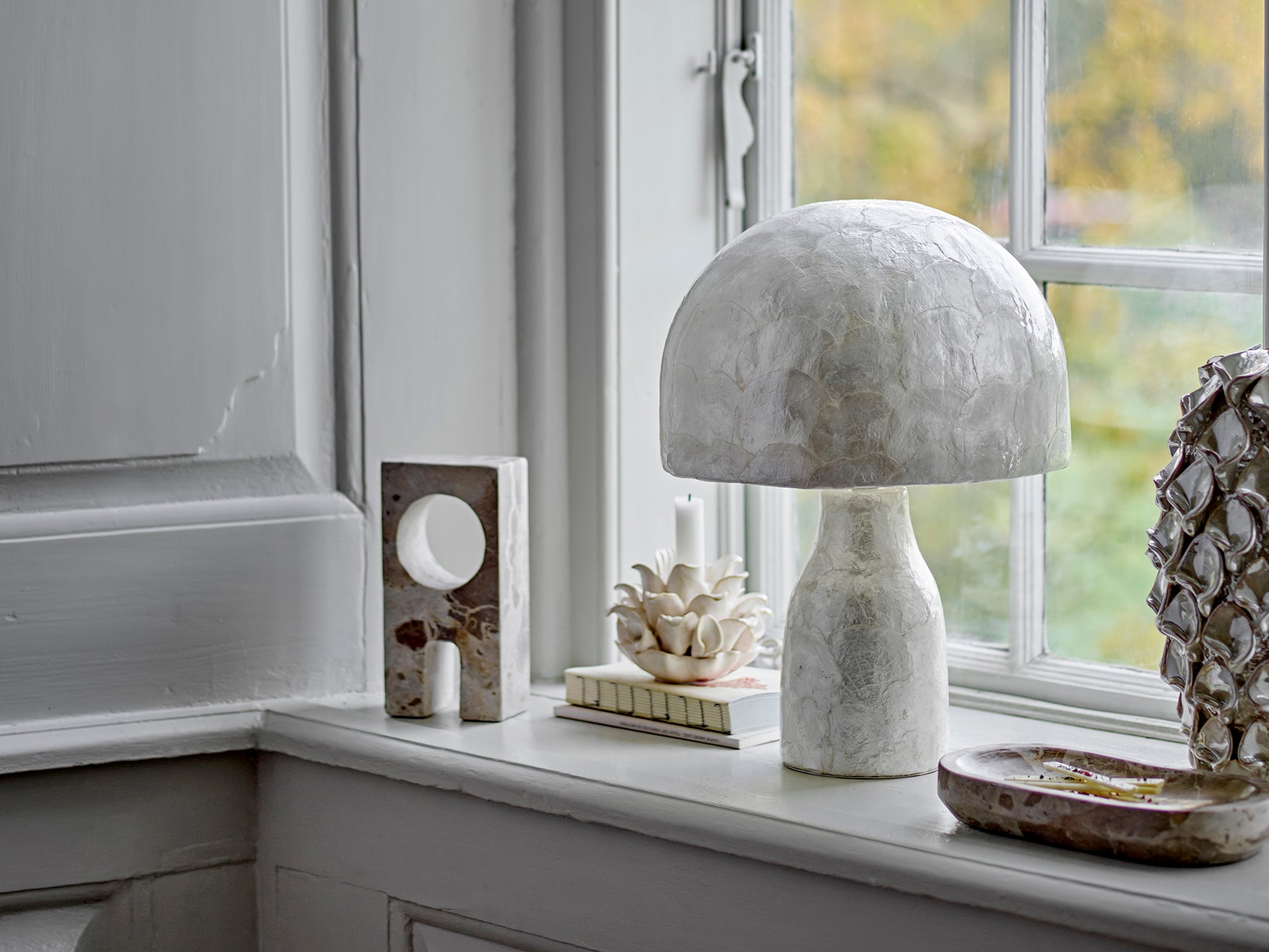Bloomingville Shao Bricka, Natur, Marmor