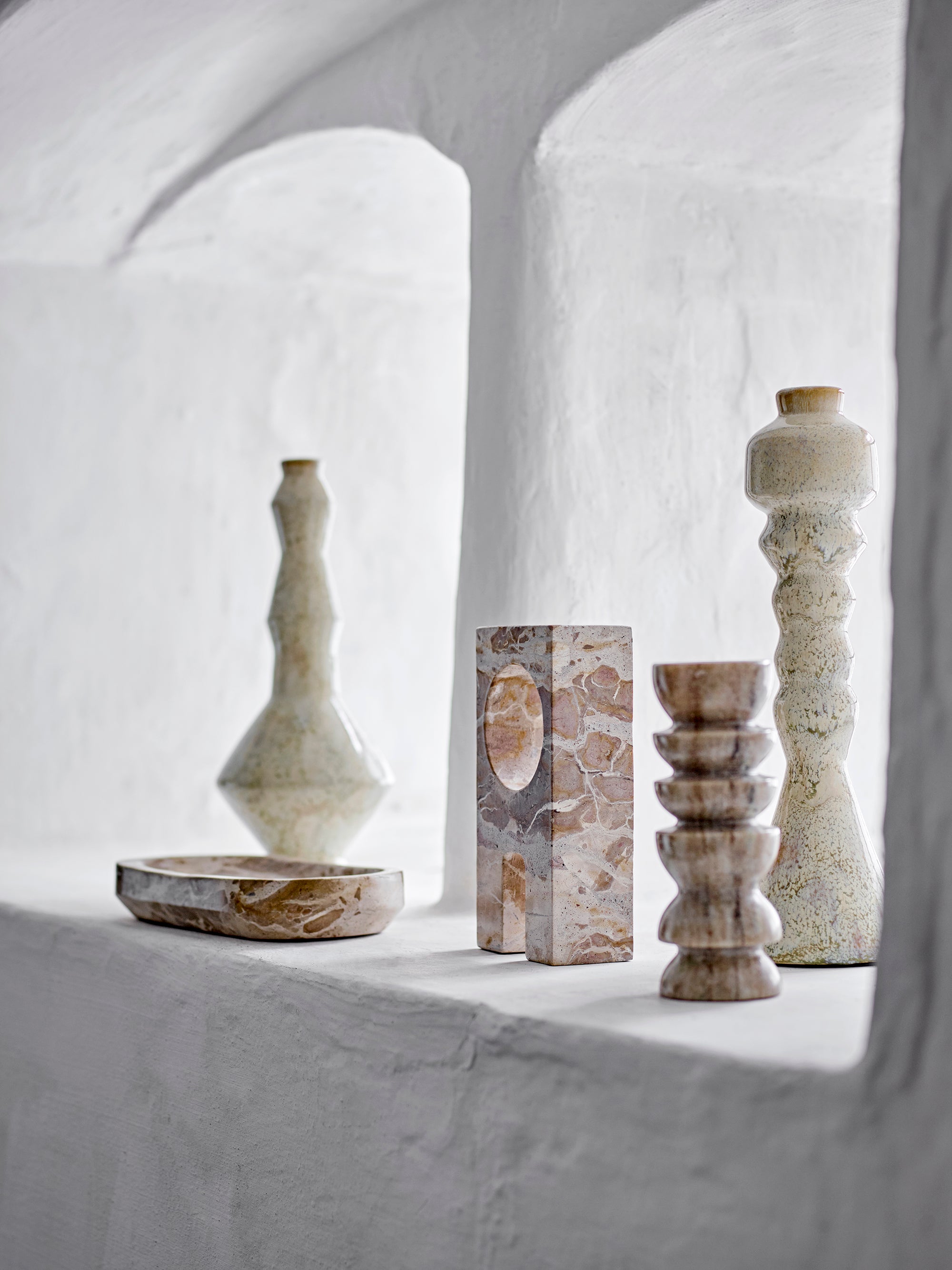 Bloomingville Shao Bricka, Natur, Marmor
