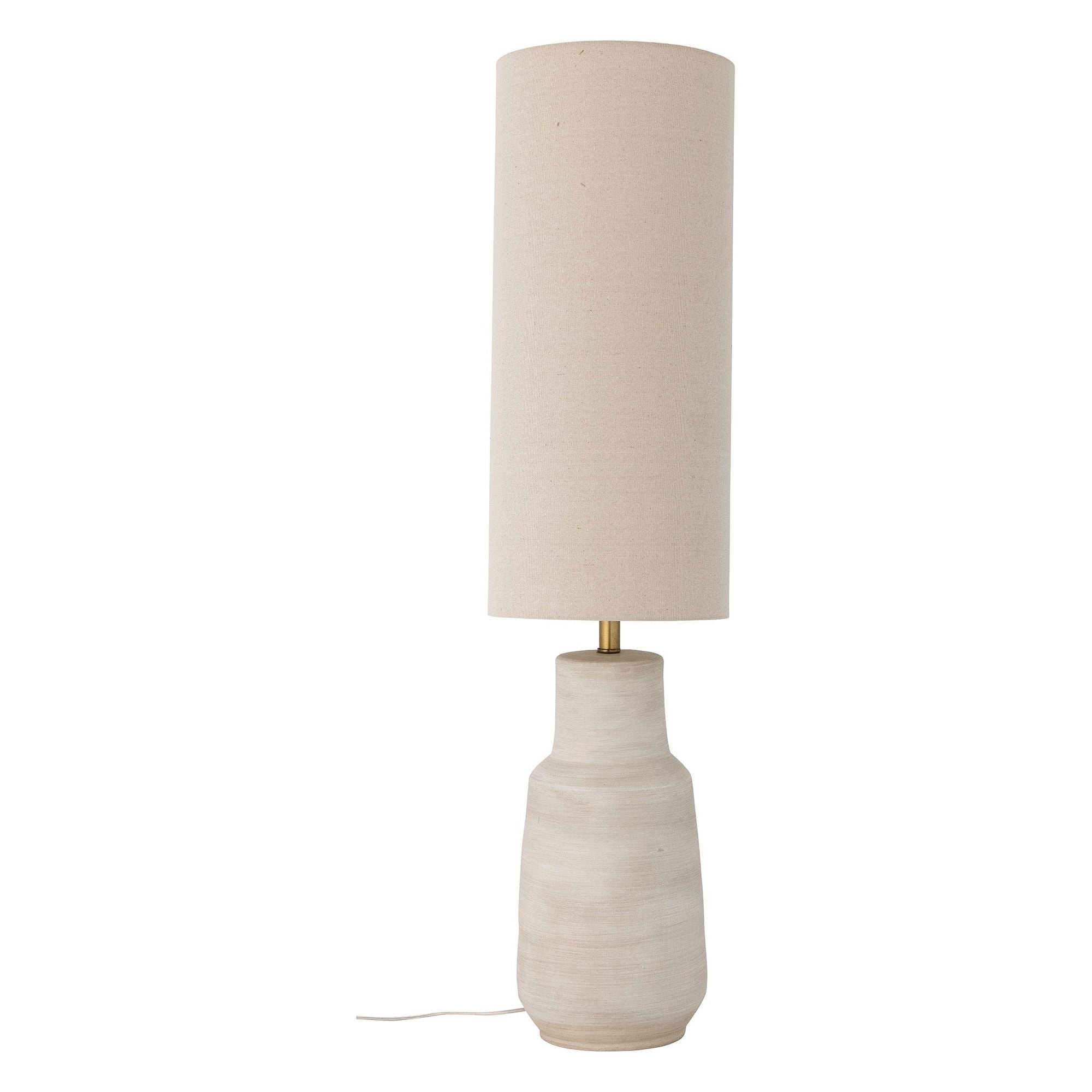 Bloomingville Linetta Golvlampa, Vit, Stengods