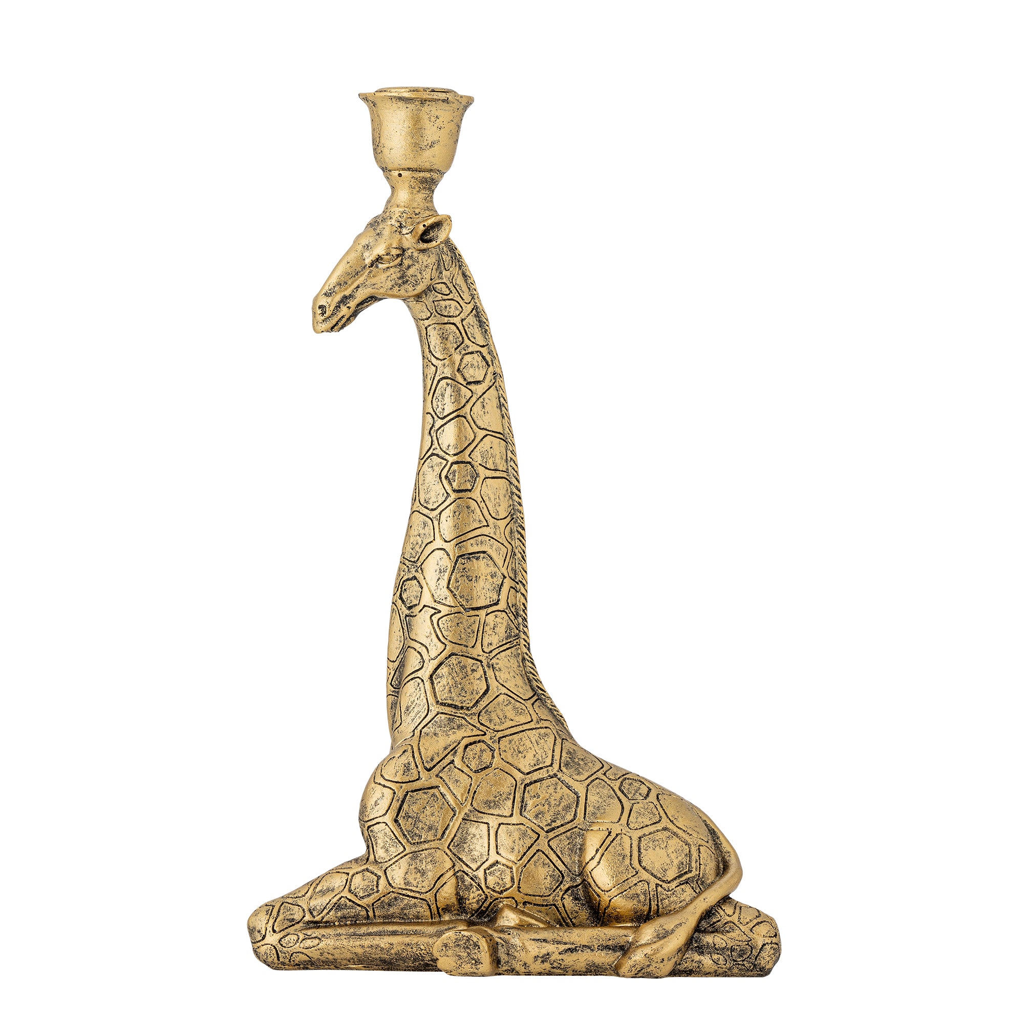 Creative Collection Twiga Ljusstake, Guld, Polyresin