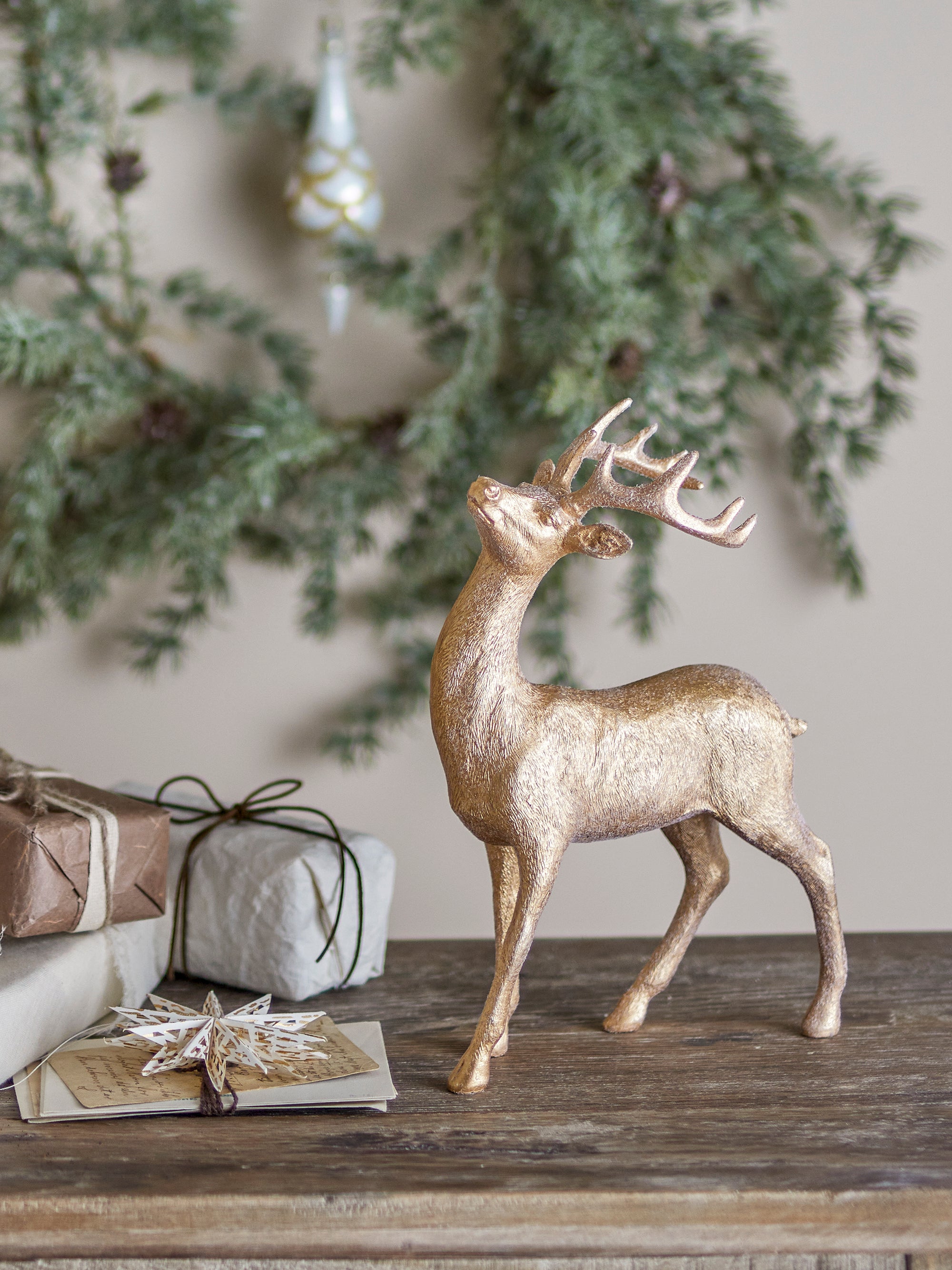 Bloomingville Pranzer Deco, Guld, Polyresin