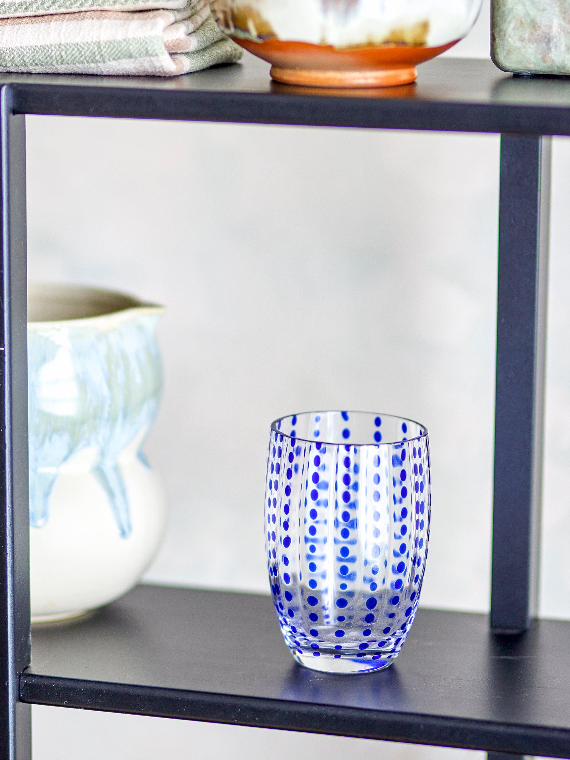 Bloomingville Brinley Dricksglas, Blå, Glas
