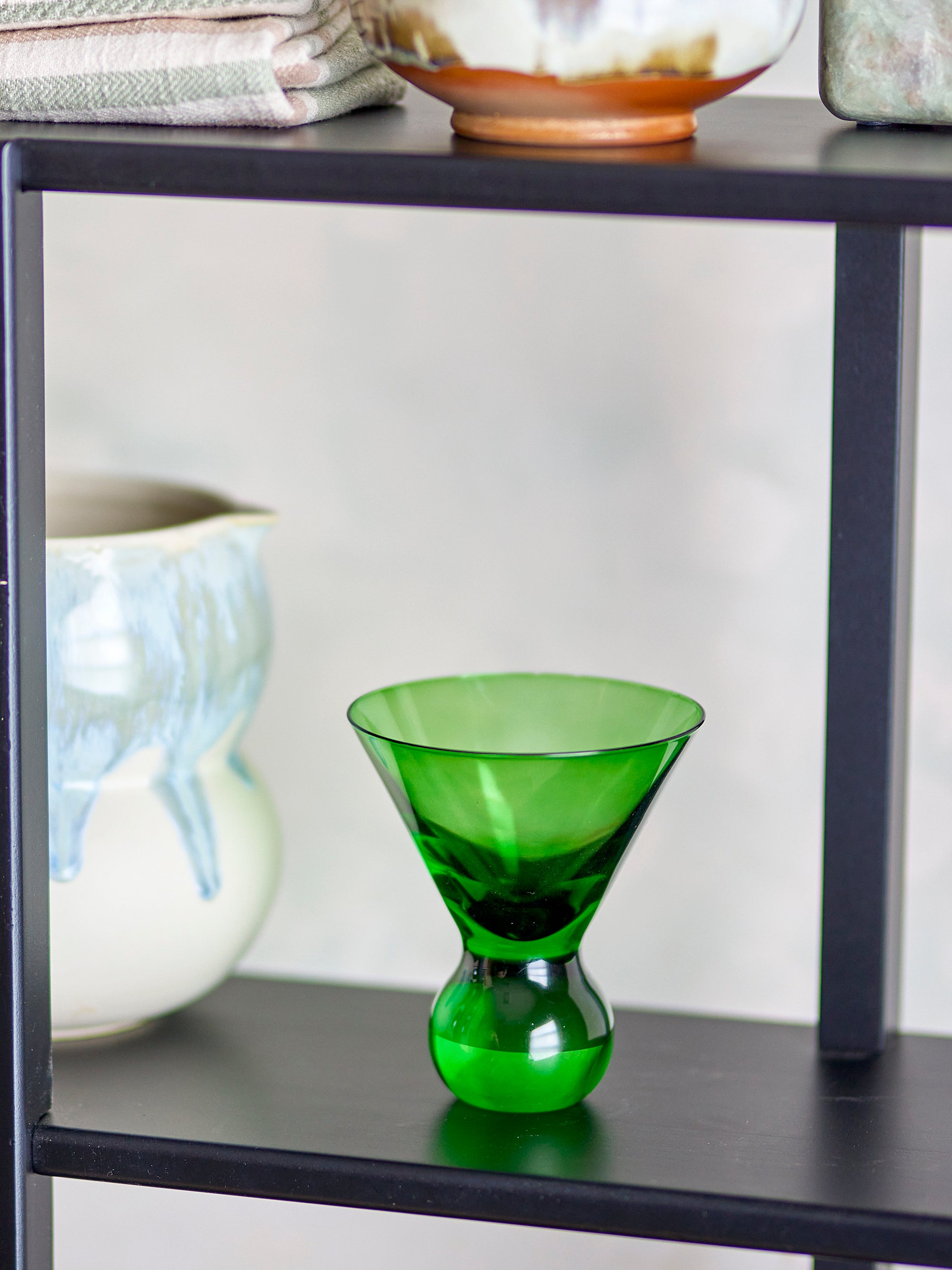 Bloomingville Corliss Cocktailglas, Grön, Glas