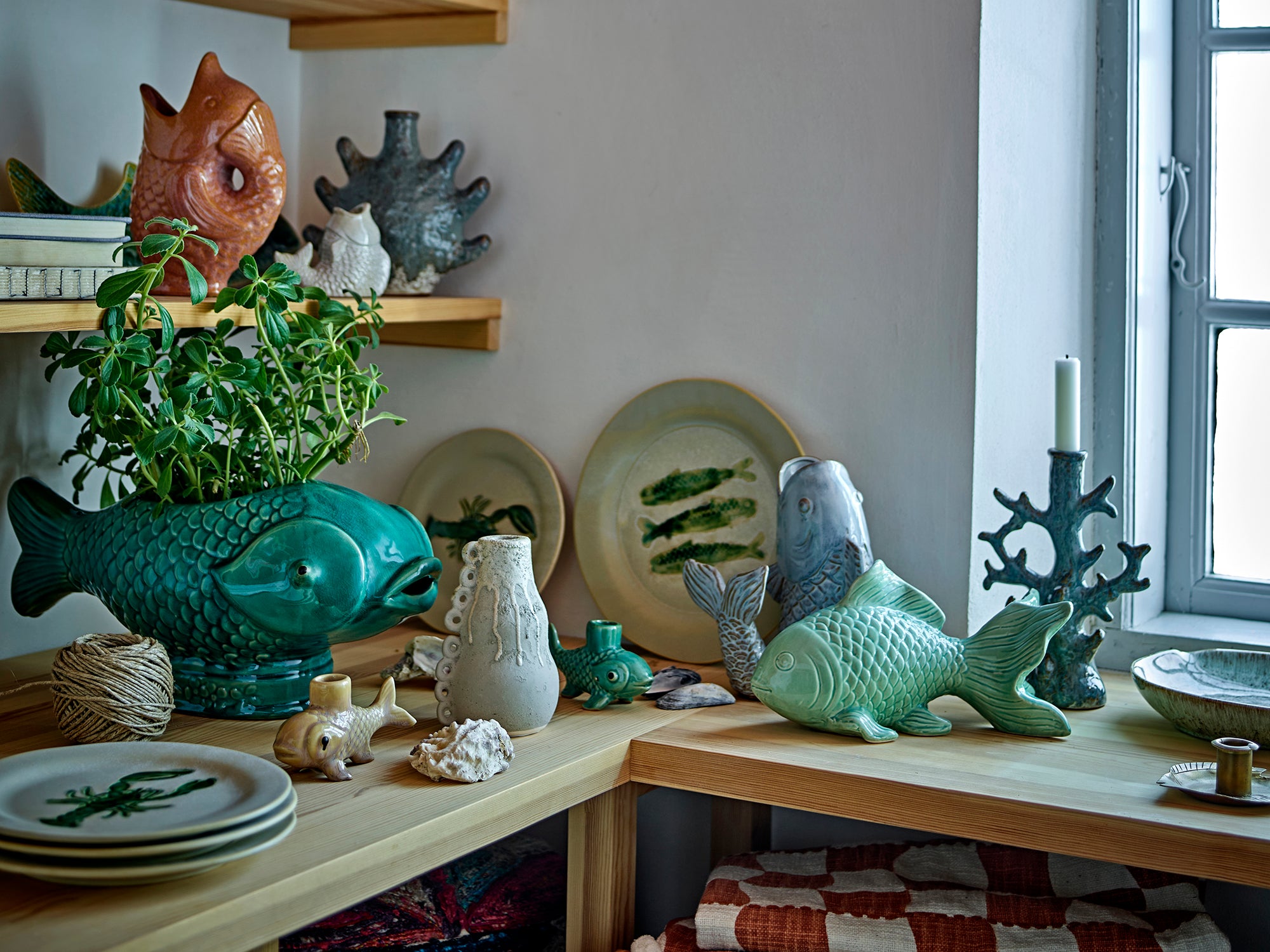 Creative Collection Harvey Vas, Brun, Stengods