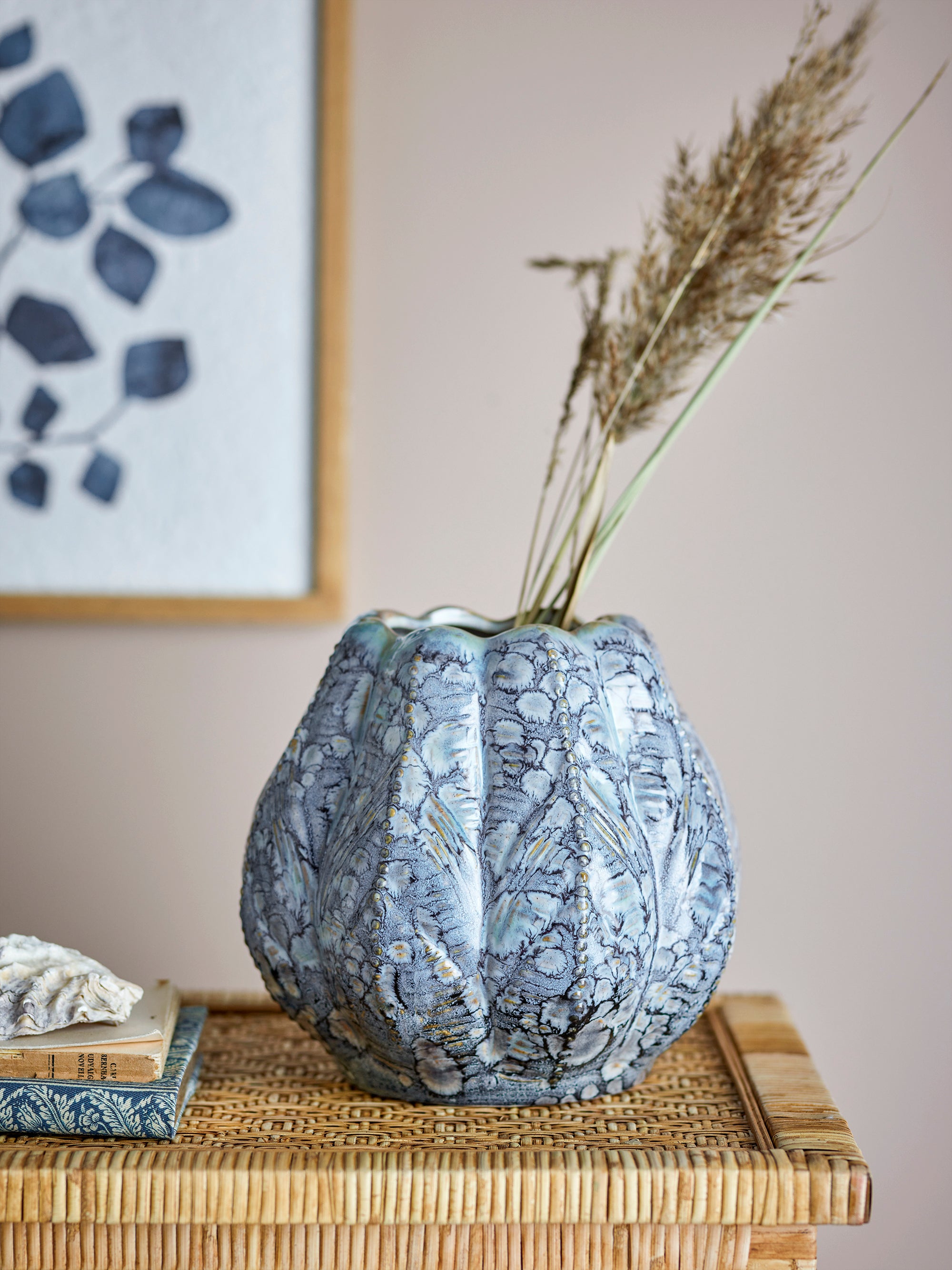 Creative Collection Hetty Vas, Blå, Stengods