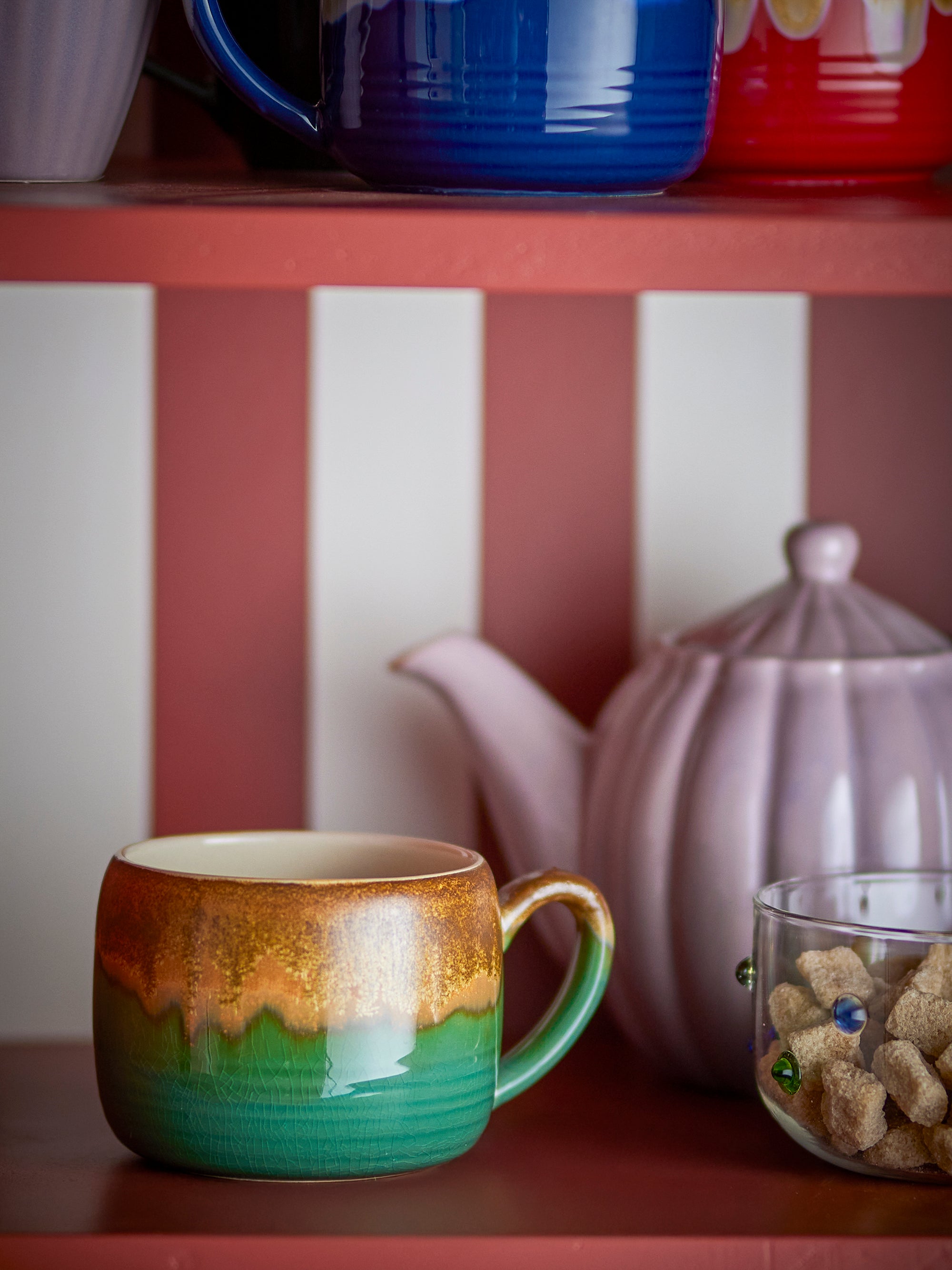 Bloomingville Sheen Mugg, Flerfärgad, Stengods