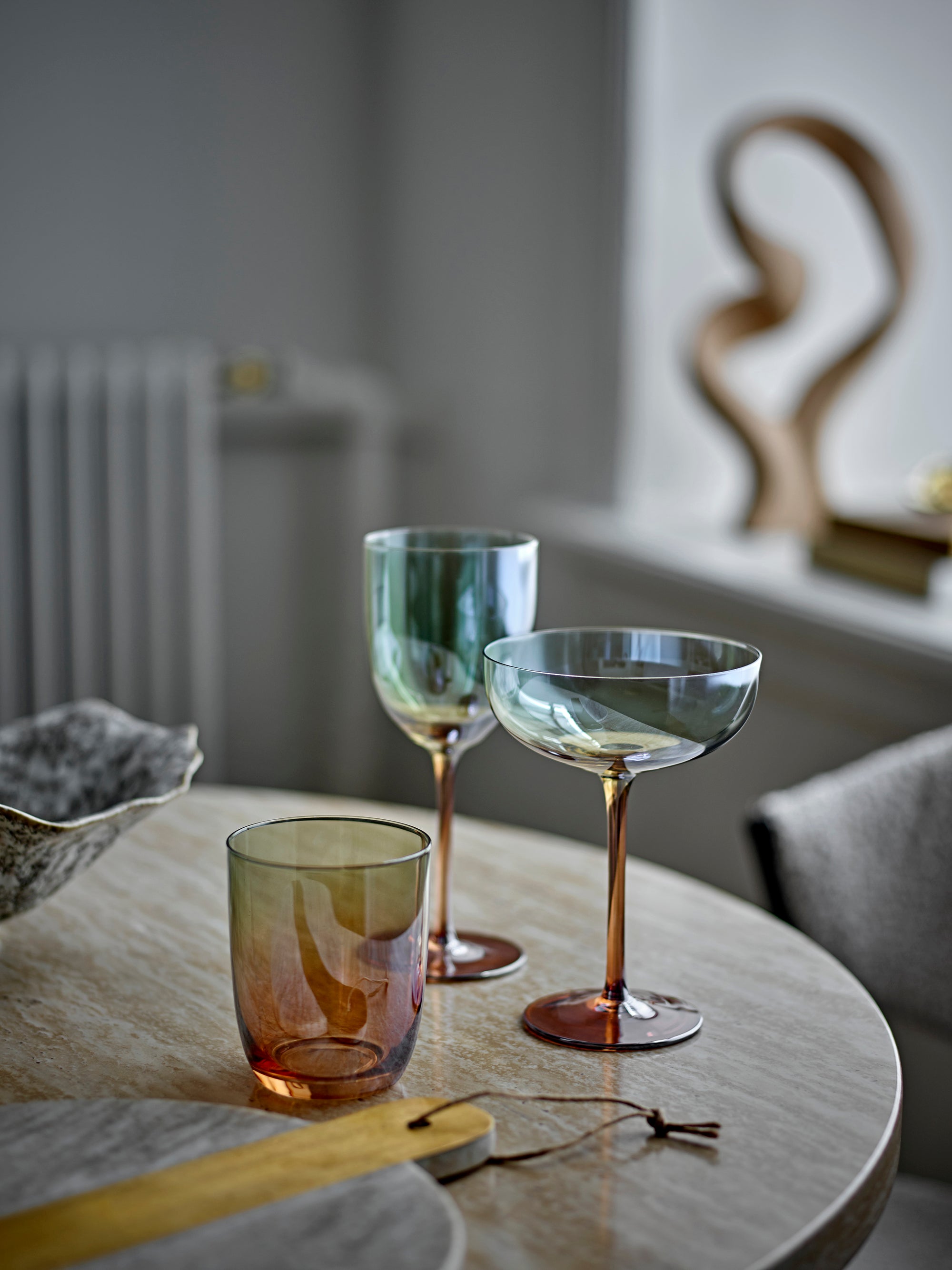 Bloomingville Aston Dricksglas, Brons, Glas