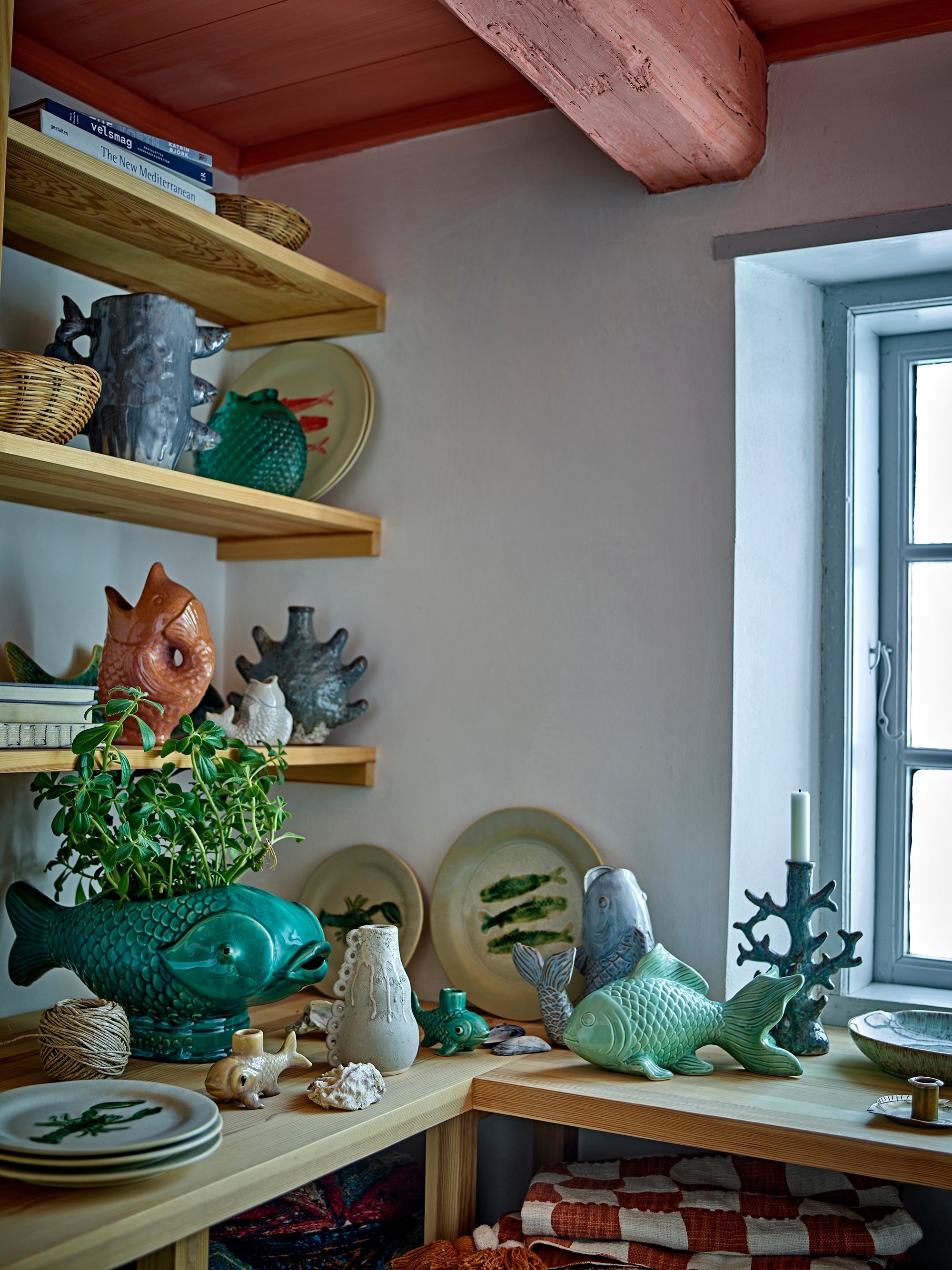 Creative Collection Bree Vas, Grön, Glas