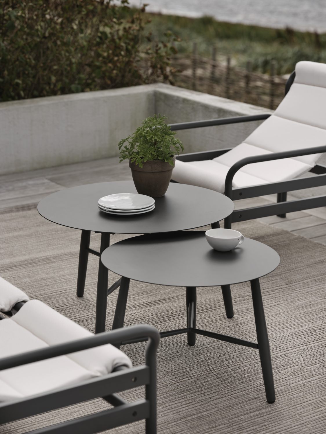 Brafab Vannes soffbord Svart 60 cm