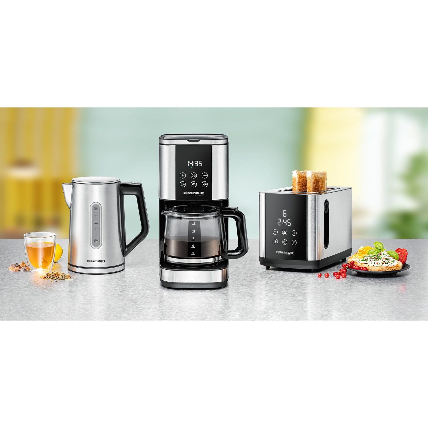 Rommelsbacher Kaffebryggare med timer Rostfritt FKM 1000 1,5l 1000W