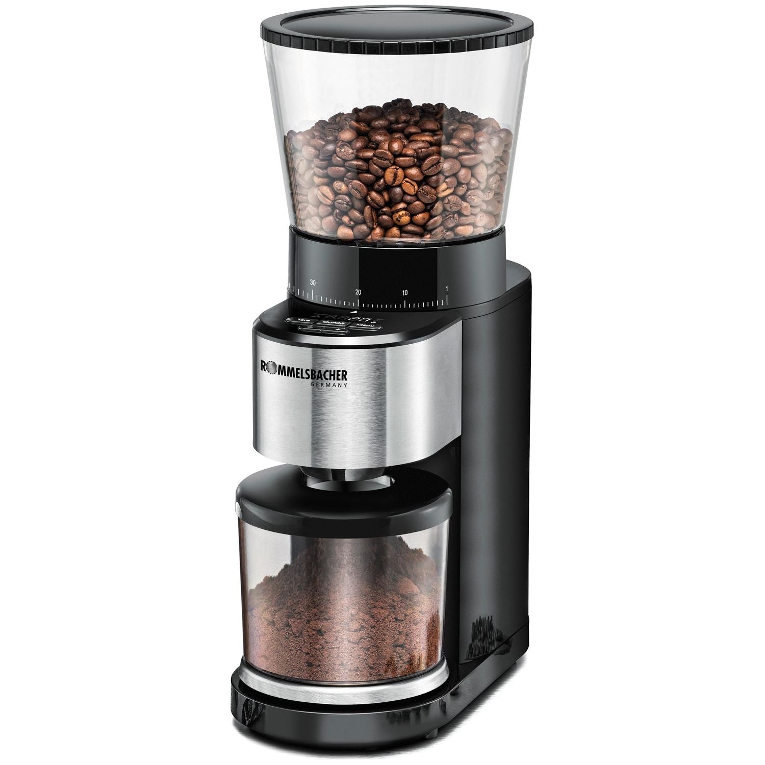 Rommelsbacher Kaffekvarn PRO med integrerad våg EKM 500 för Espresso