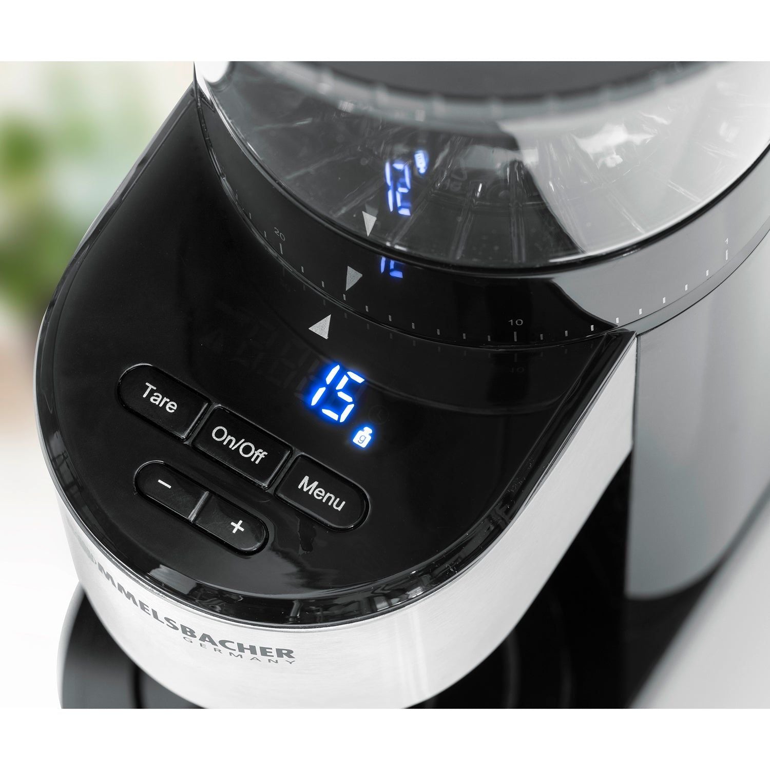 Rommelsbacher Kaffekvarn PRO med integrerad våg EKM 500 för Espresso