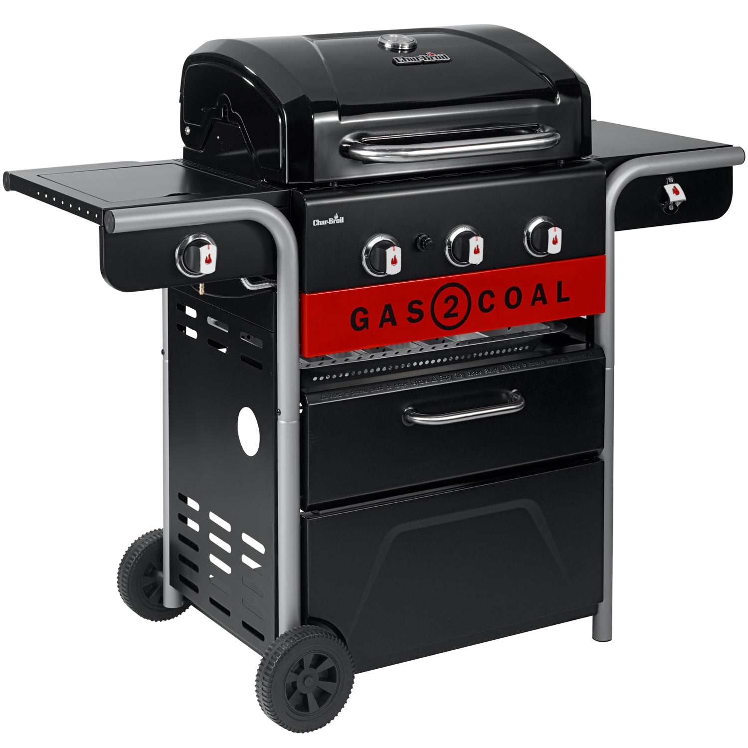 Char-Broil Hybridgrill Gas2Coal 2.0 3+1 Brännare 140925