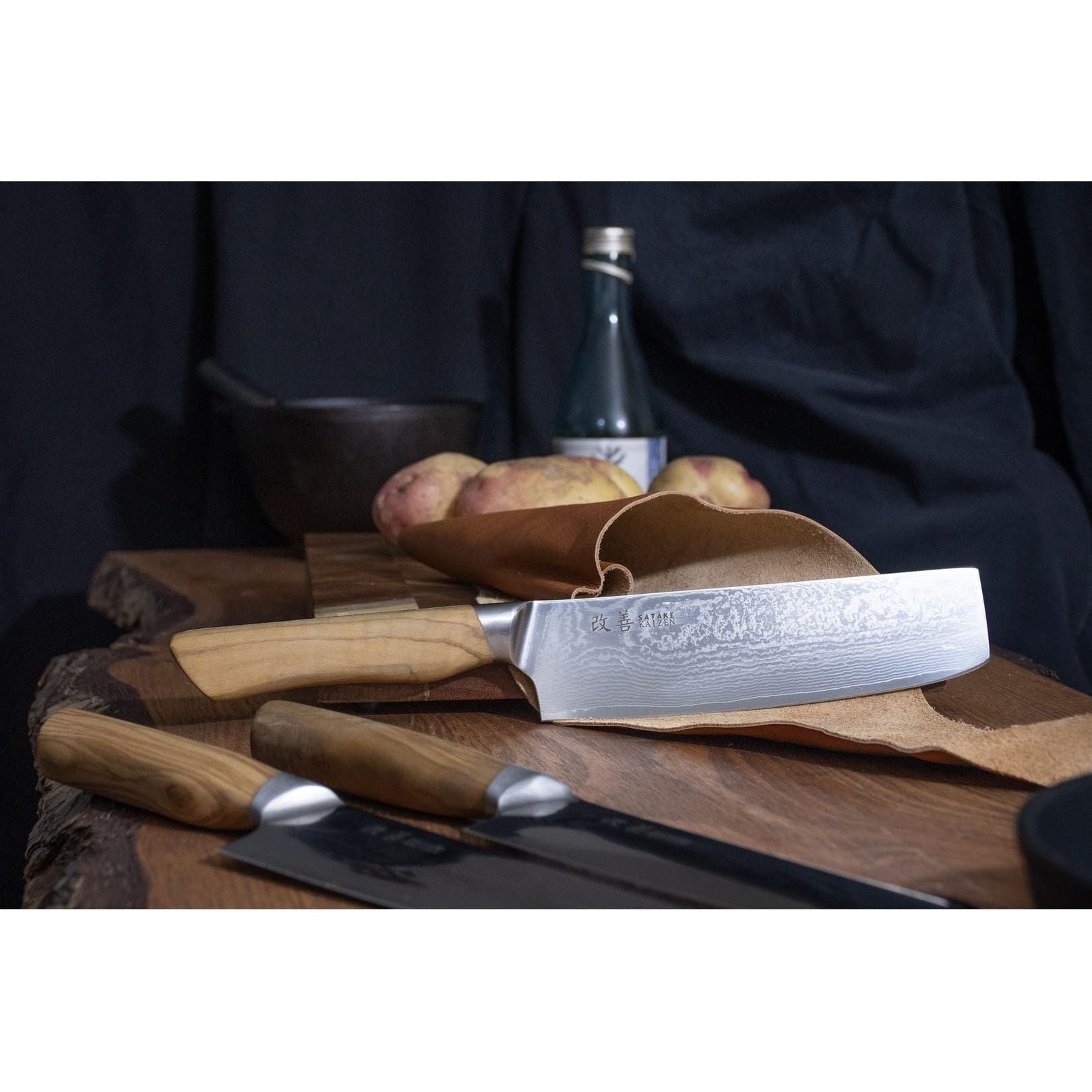 Satake Kaizen Nakiri Grönsakskniv 16 cm