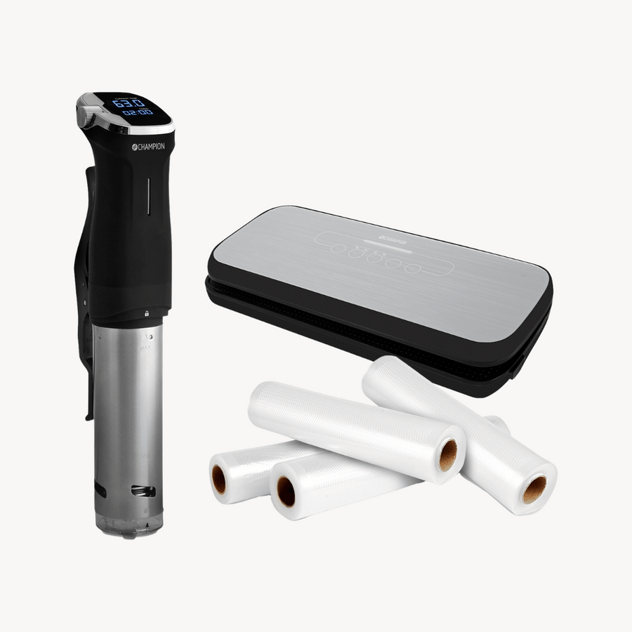 Champion Sous Videpaket med Vakuumförpackare Fresh & 4 rullar