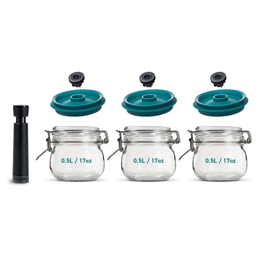 Airtender vakuumförslutare burkar 3st 0.5L