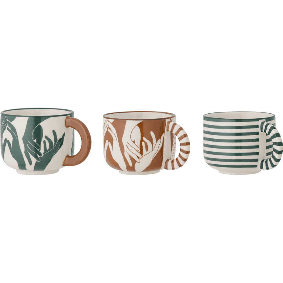 Bloomingville Carim Kopp Multi 6,5 cm 3 Delar