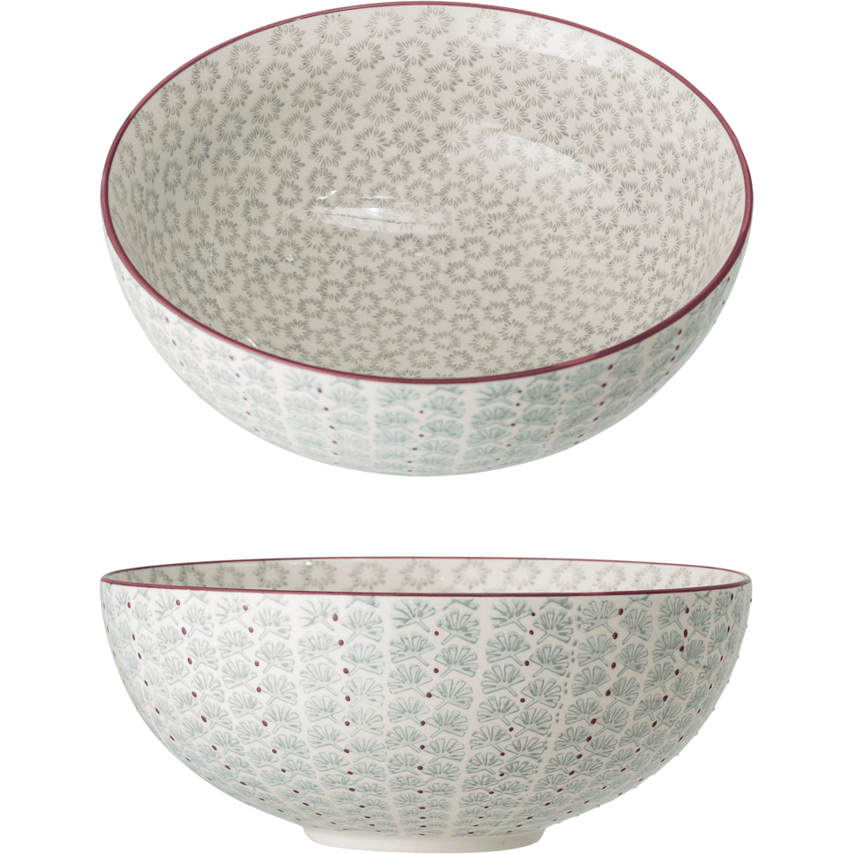Bloomingville Maya Skål Grön Stengods ⌀29 cm