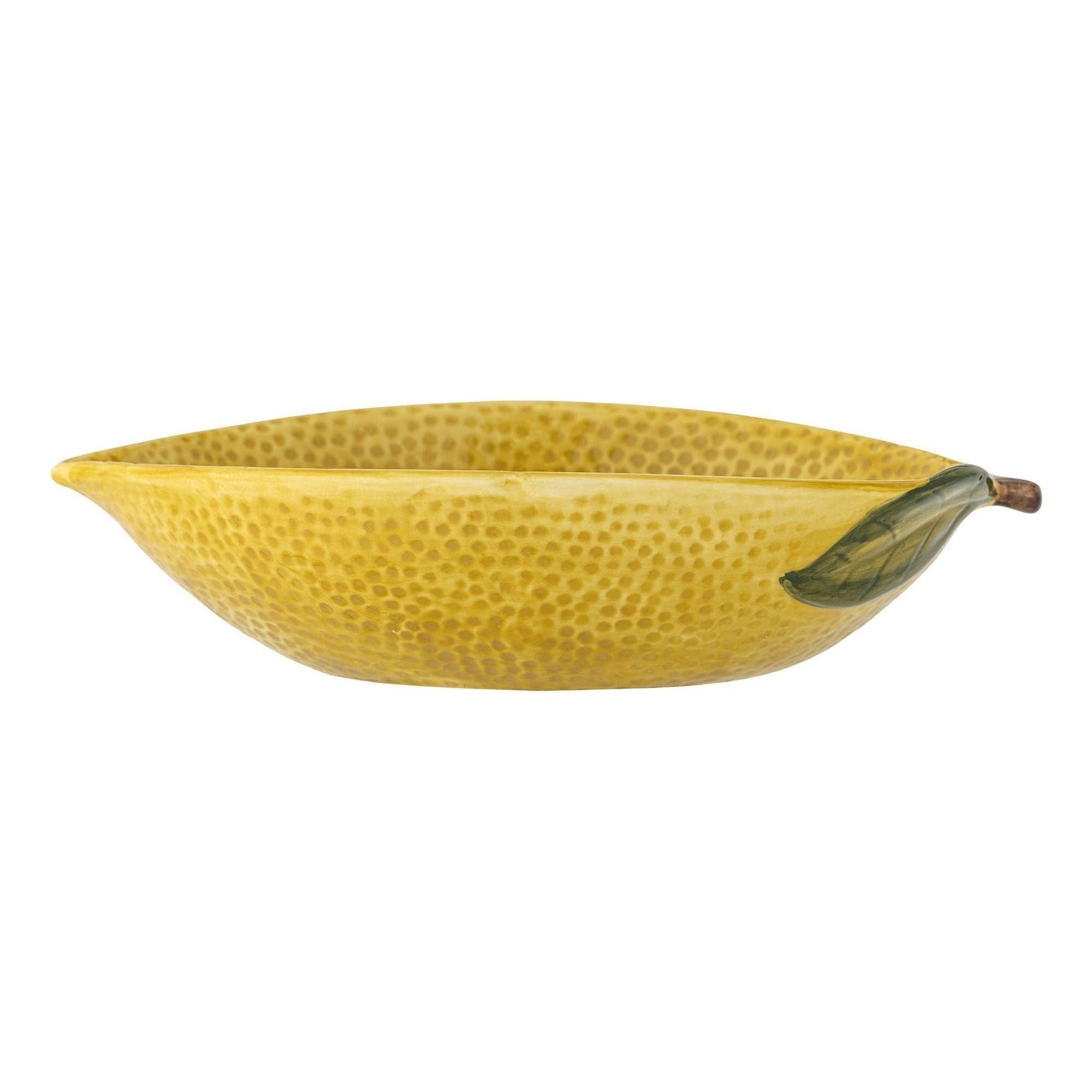 Bloomingville Limone Skål Gul Stengods 26 x 18 cm (SEP)