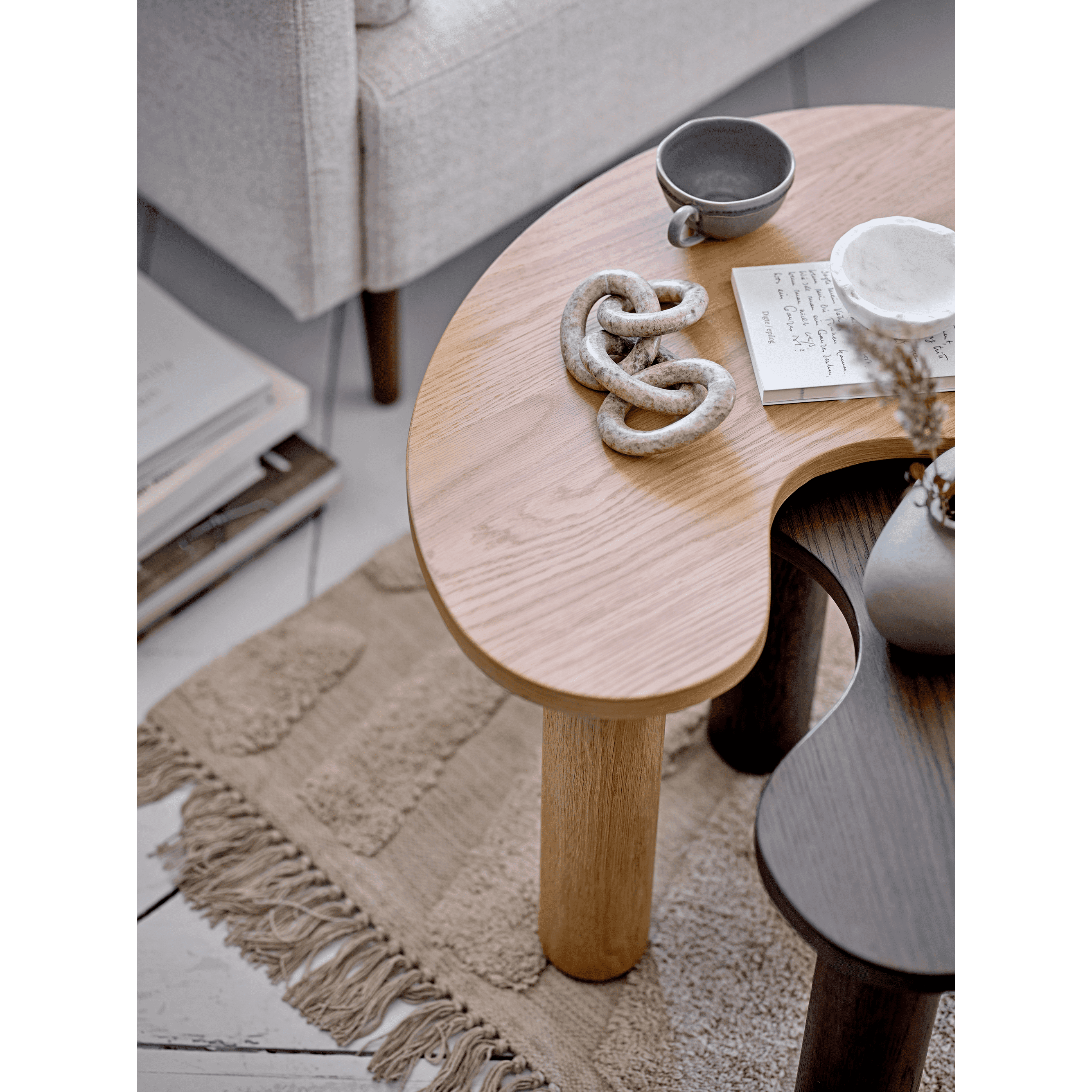 Bloomingville Raben Cappuccinokopp Stengods 2-pack 18 cl
