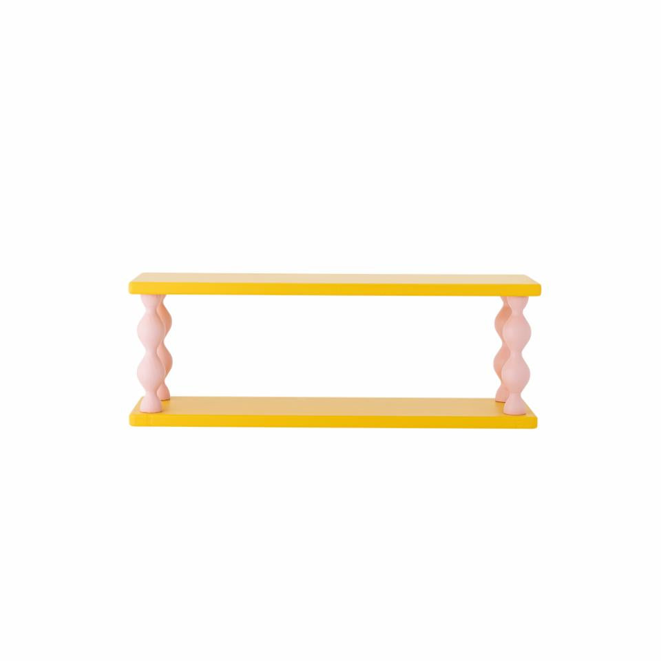 Bloomingville Bibiola hylla 60x21,5 cm Gul