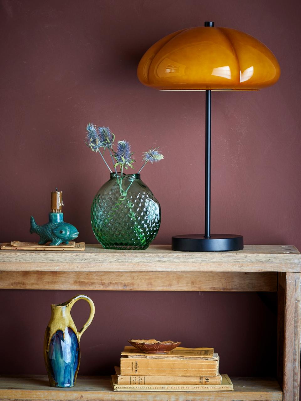 Bloomingville Kinoko bordslampa Ø30 cm Gul