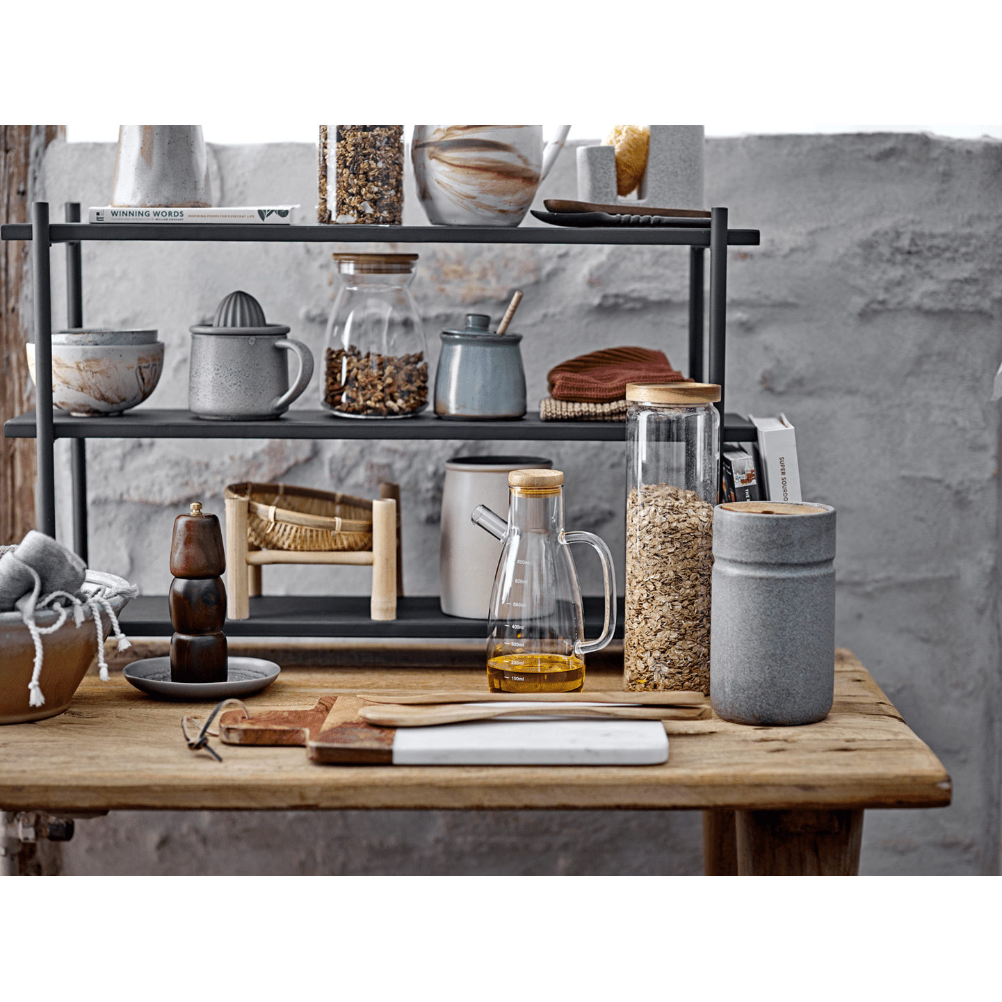 Bloomingville Stacy Skål Brun Stengods 50 cl