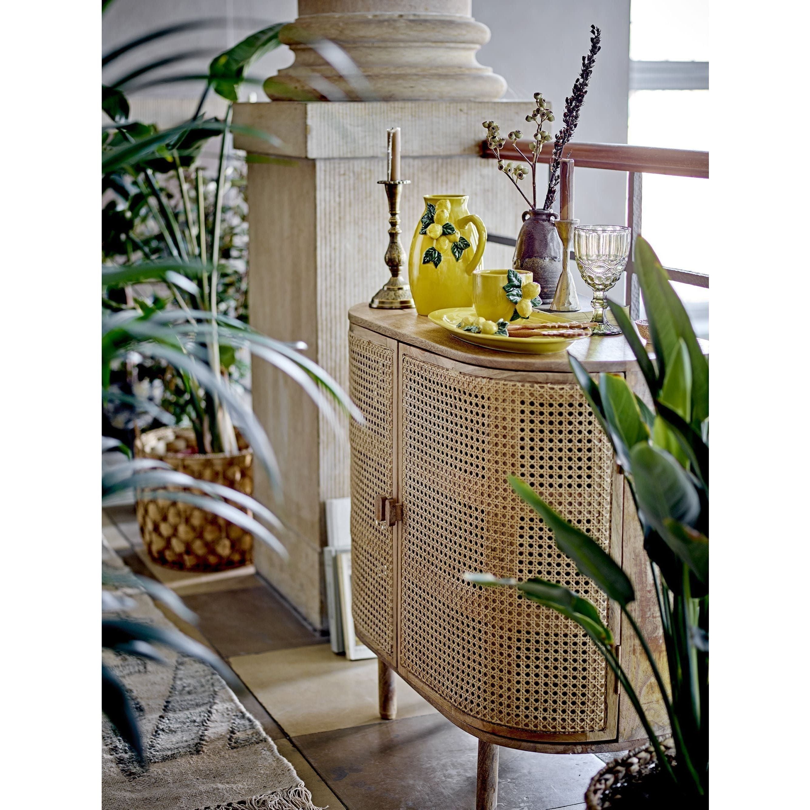 Bloomingville Limone Serveringsfat Gul Stengods ⌀36 cm