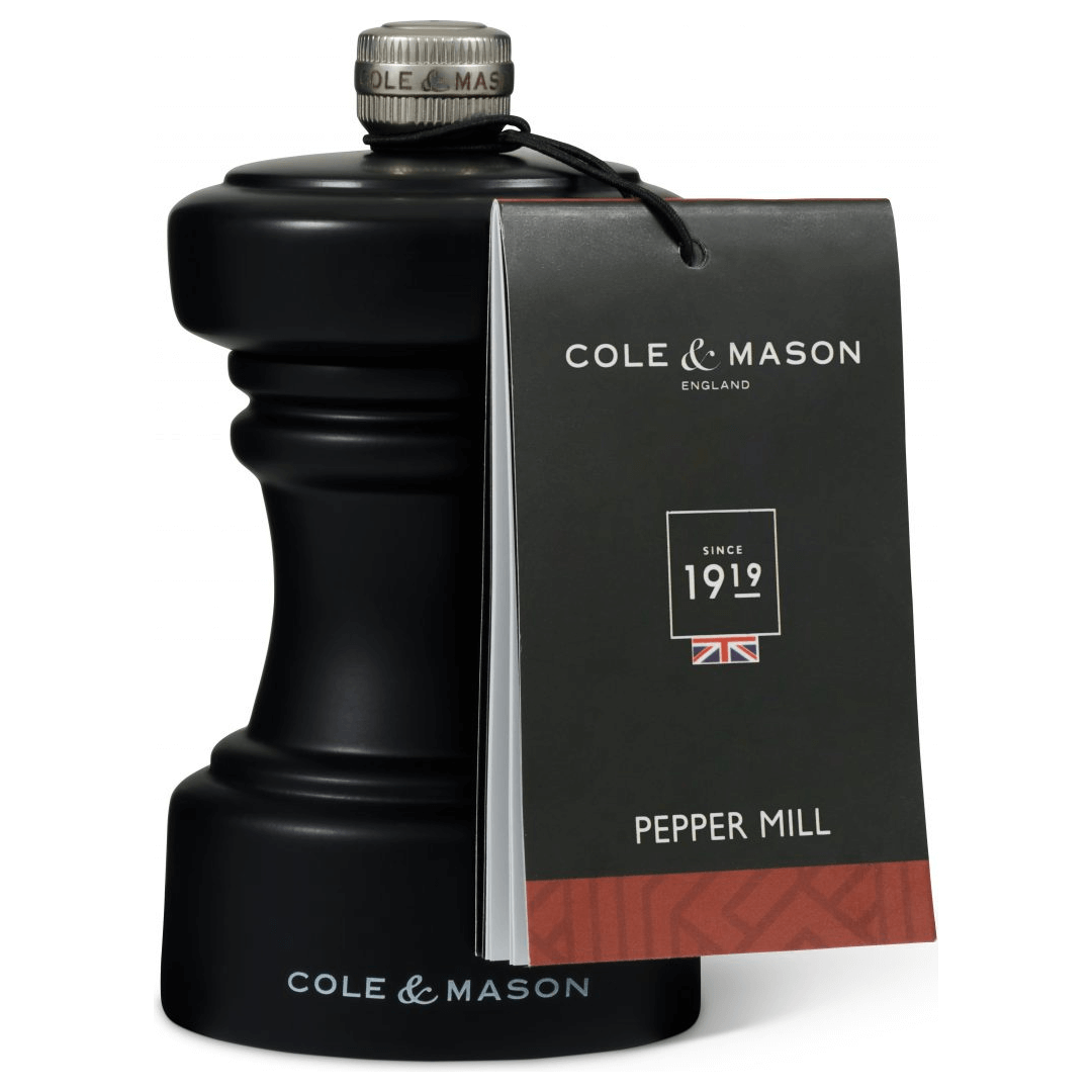 Cole & Mason Hoxton Pepparkvarn Matt Svart 11 cm
