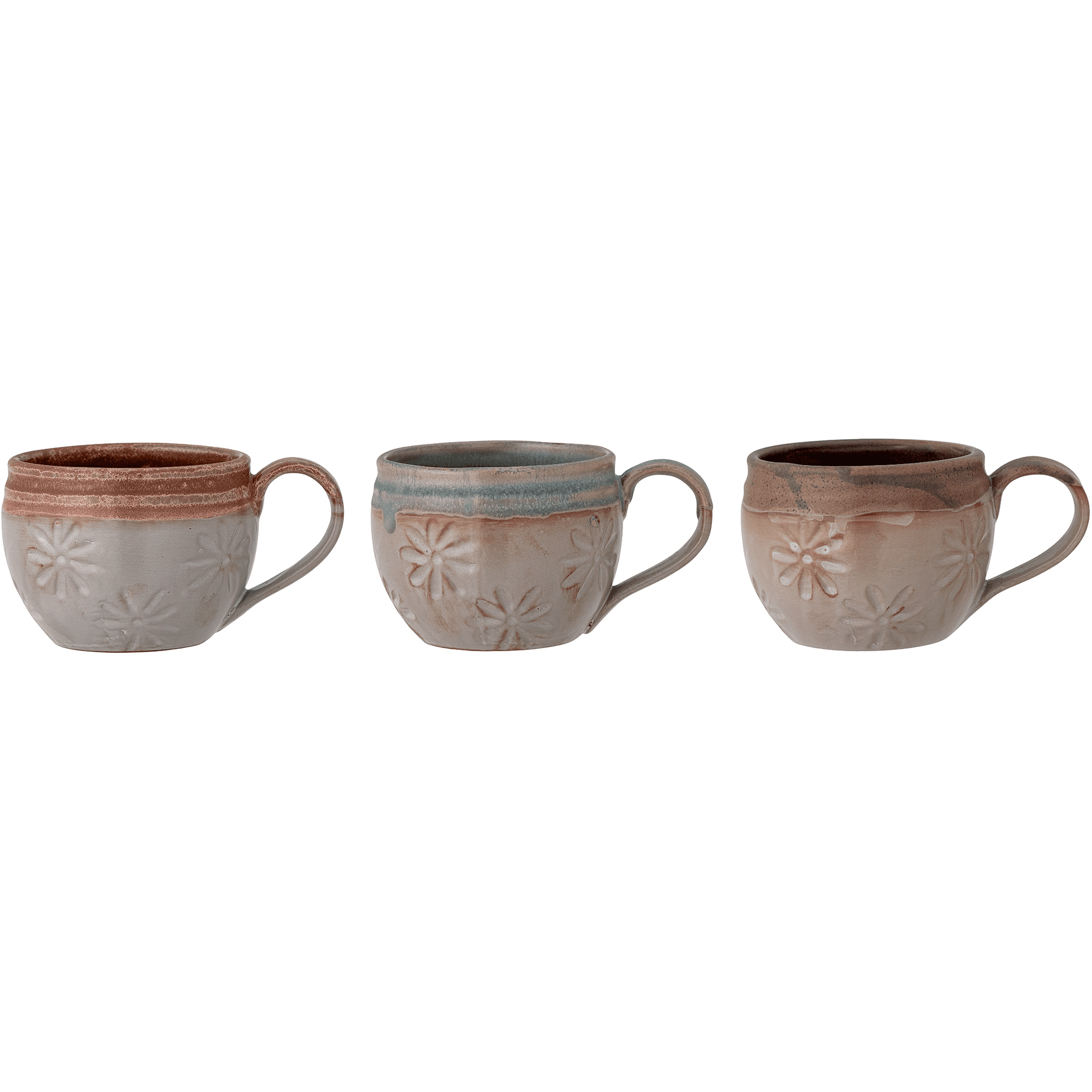 Bloomingville Aster Mugg Brun Stengods I 3 Set 40 cl